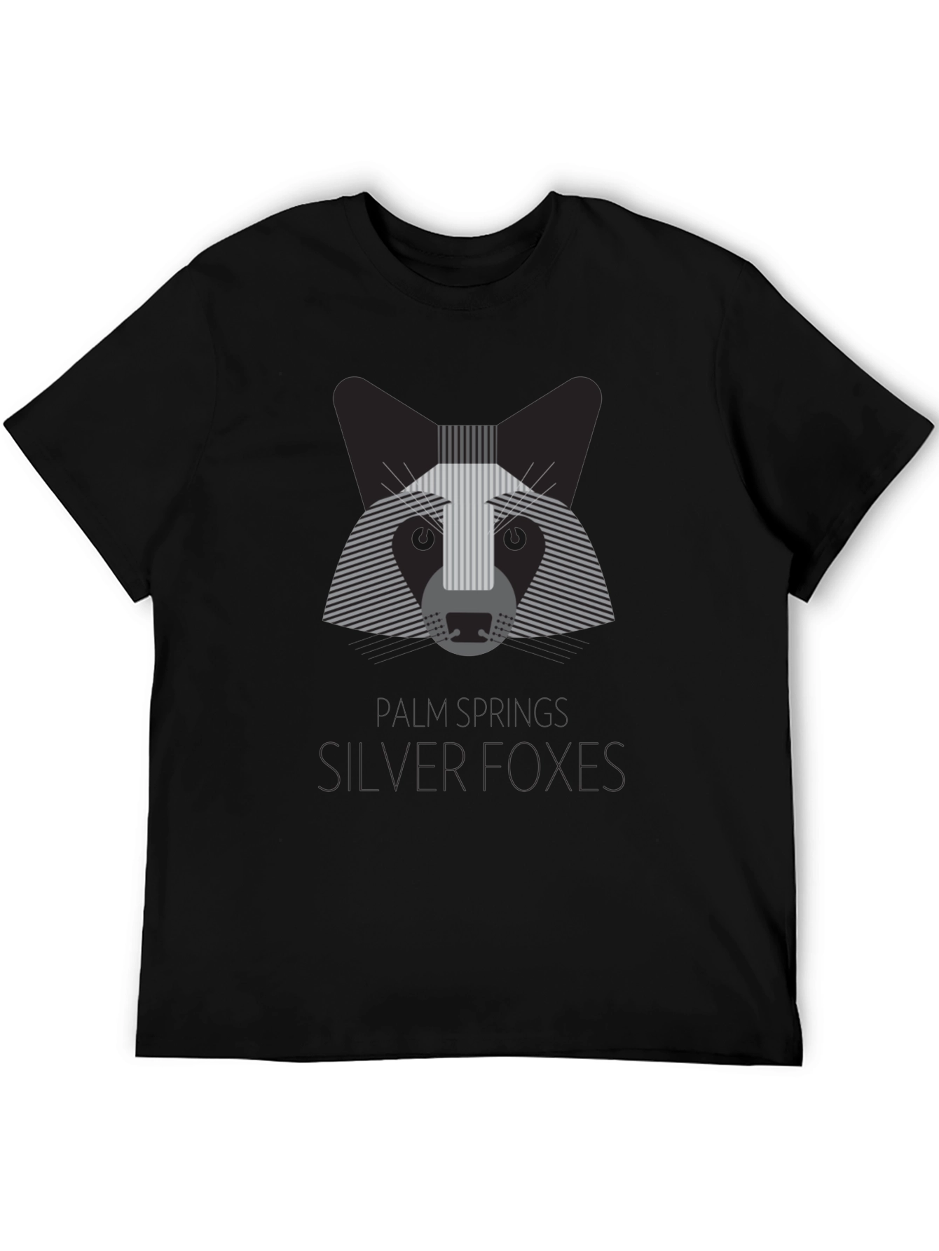 Silver Foxes Graphic T-Shirt - Modern Animal Design