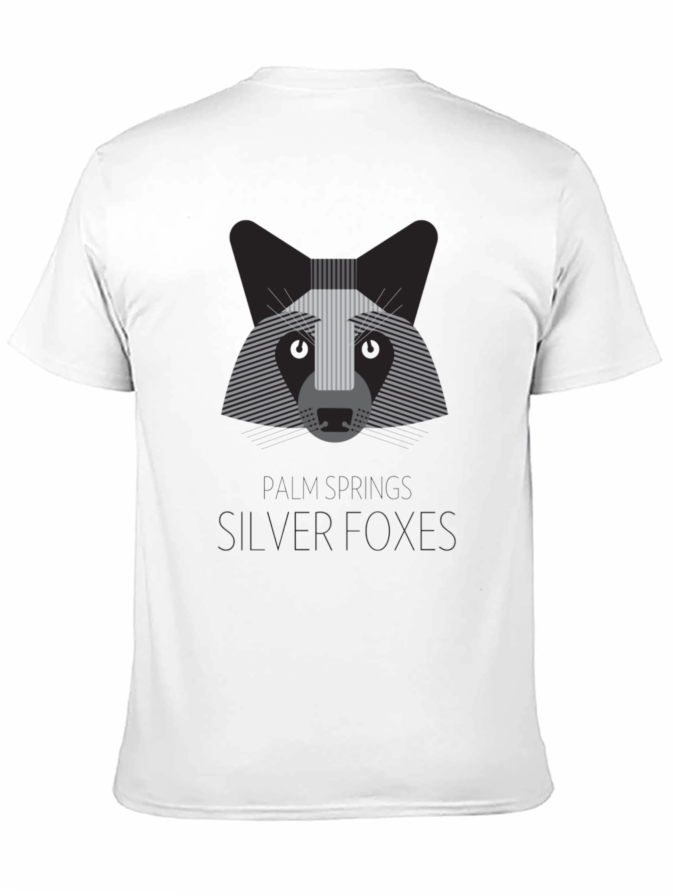 Silver Foxes Graphic T-Shirt - Modern Animal Design