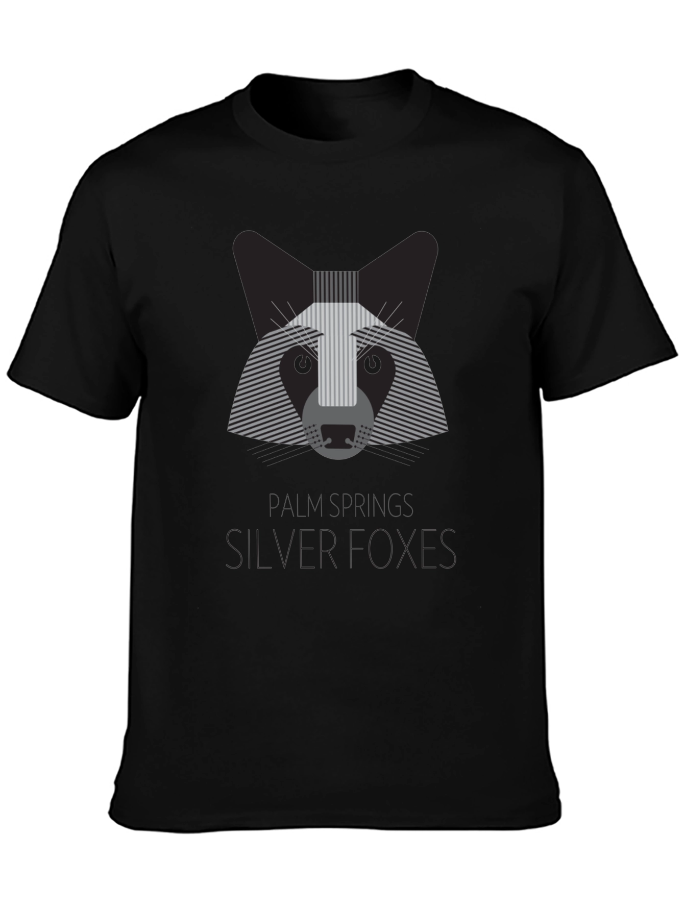 Silver Foxes Graphic T-Shirt - Modern Animal Design