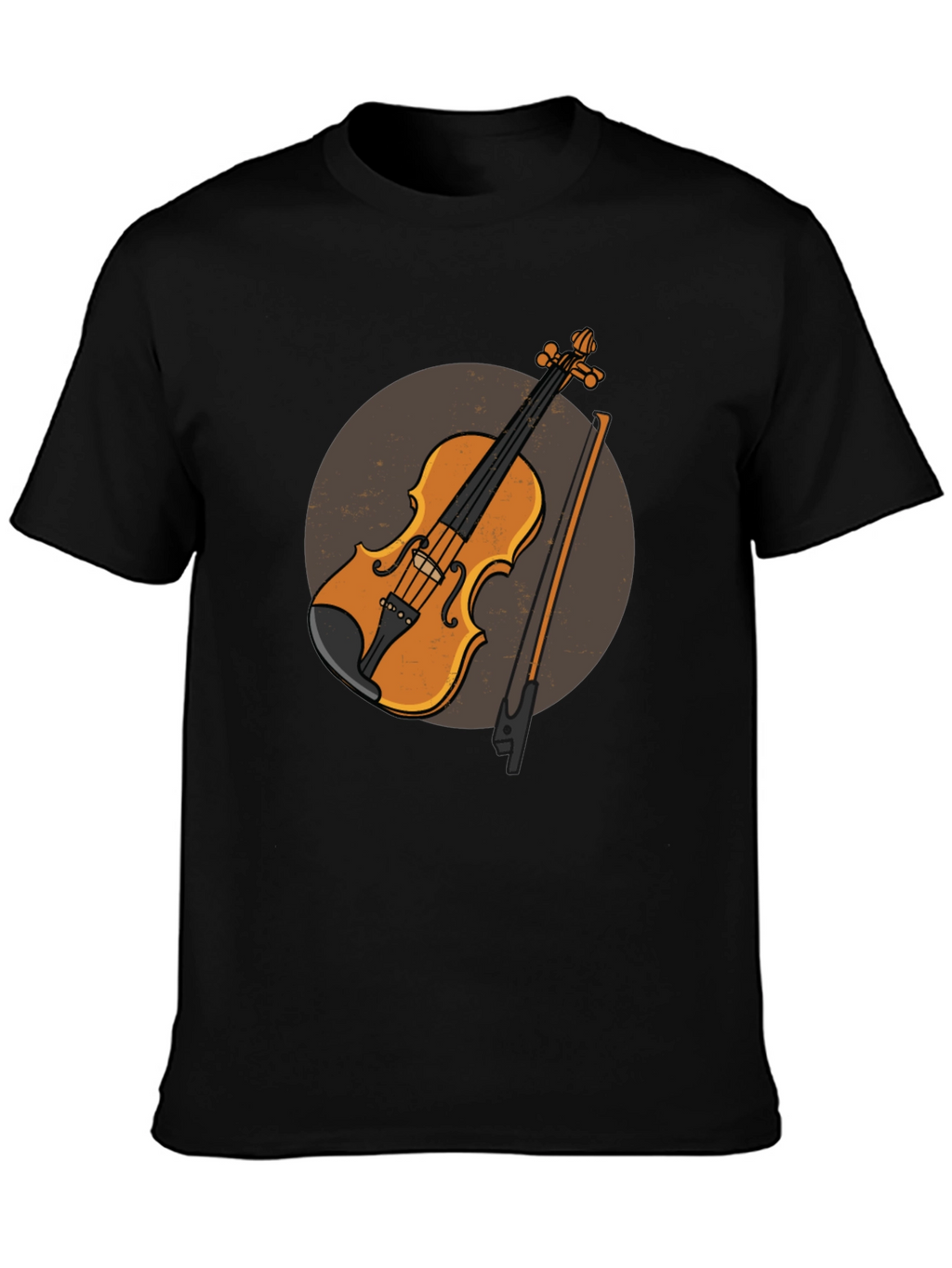 Violin Graphic Tee - Musical Instrument Design