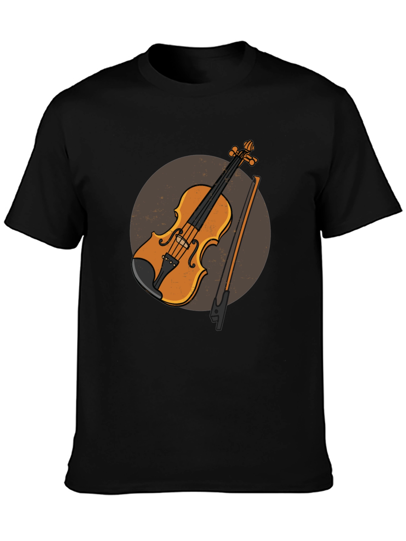 Violin Graphic Tee - Musical Instrument Design