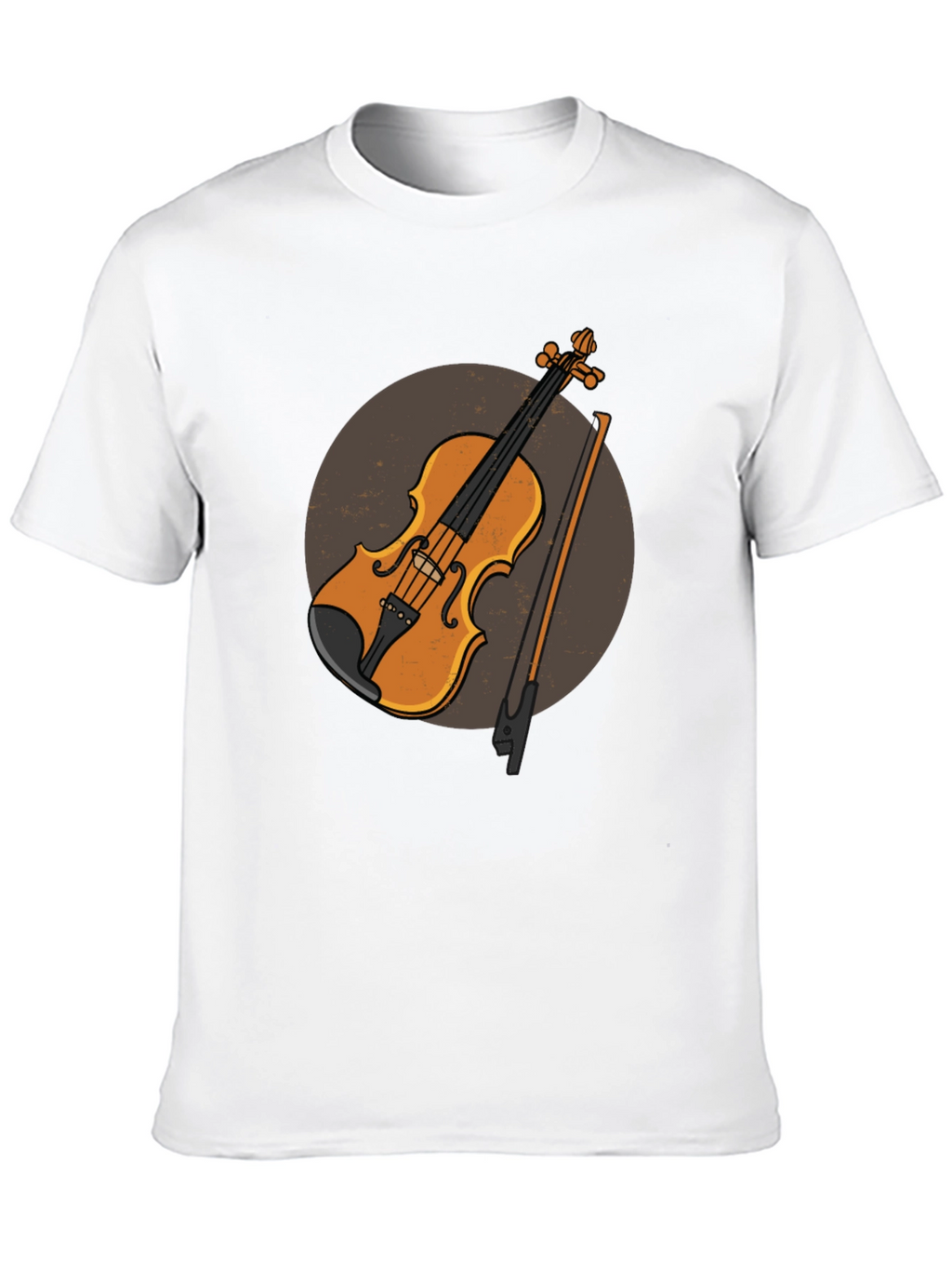 Violin Graphic Tee - Musical Instrument Design