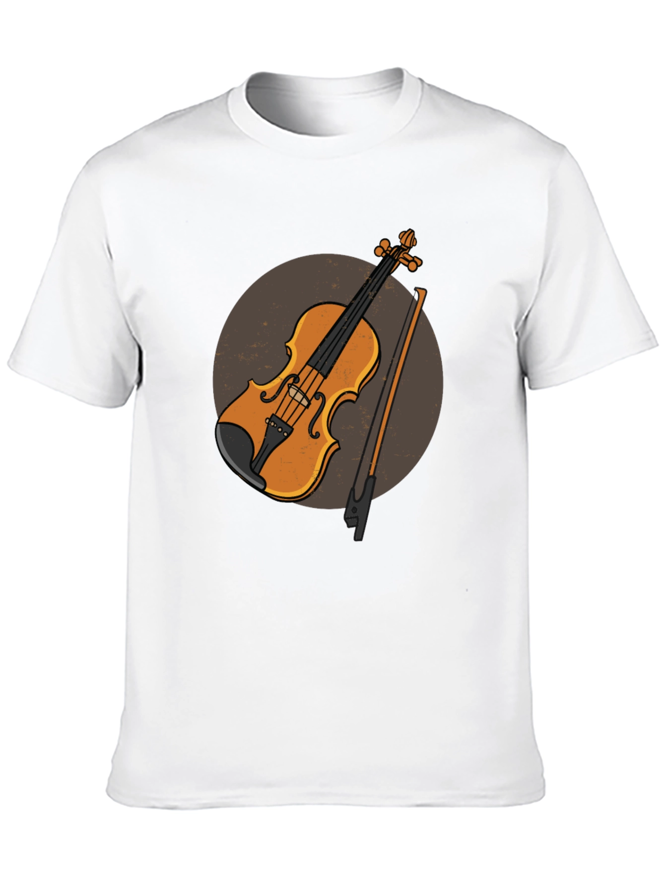 Violin Graphic Tee - Musical Instrument Design