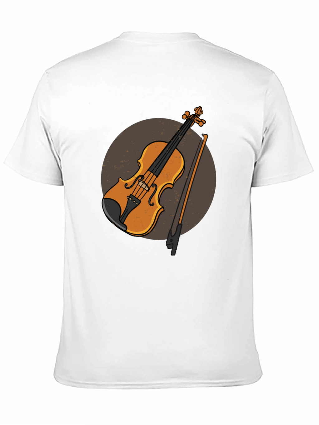 Violin Graphic Tee - Musical Instrument Design