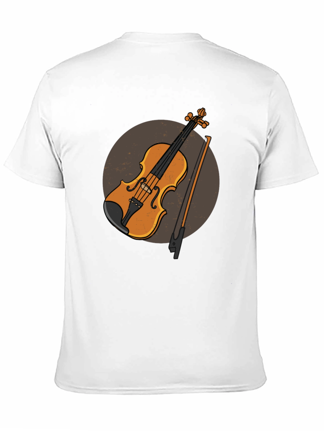 Violin Graphic Tee - Musical Instrument Design