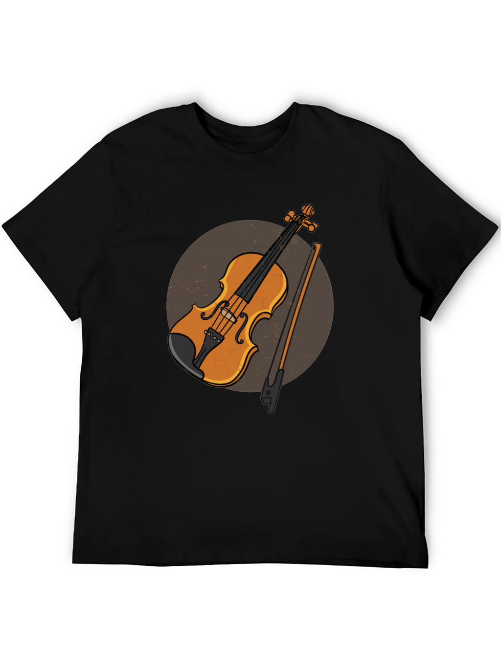 Violin Graphic Tee - Musical Instrument Design