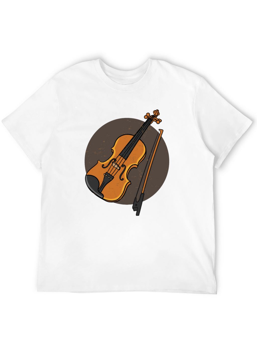 Violin Graphic Tee - Musical Instrument Design