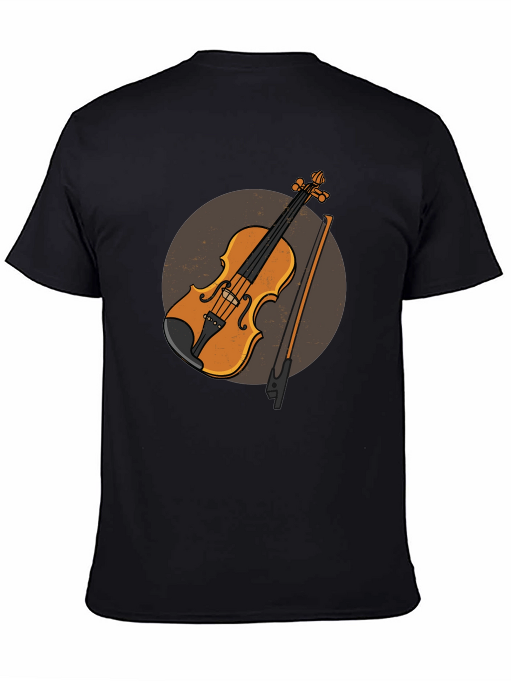 Violin Graphic Tee - Musical Instrument Design