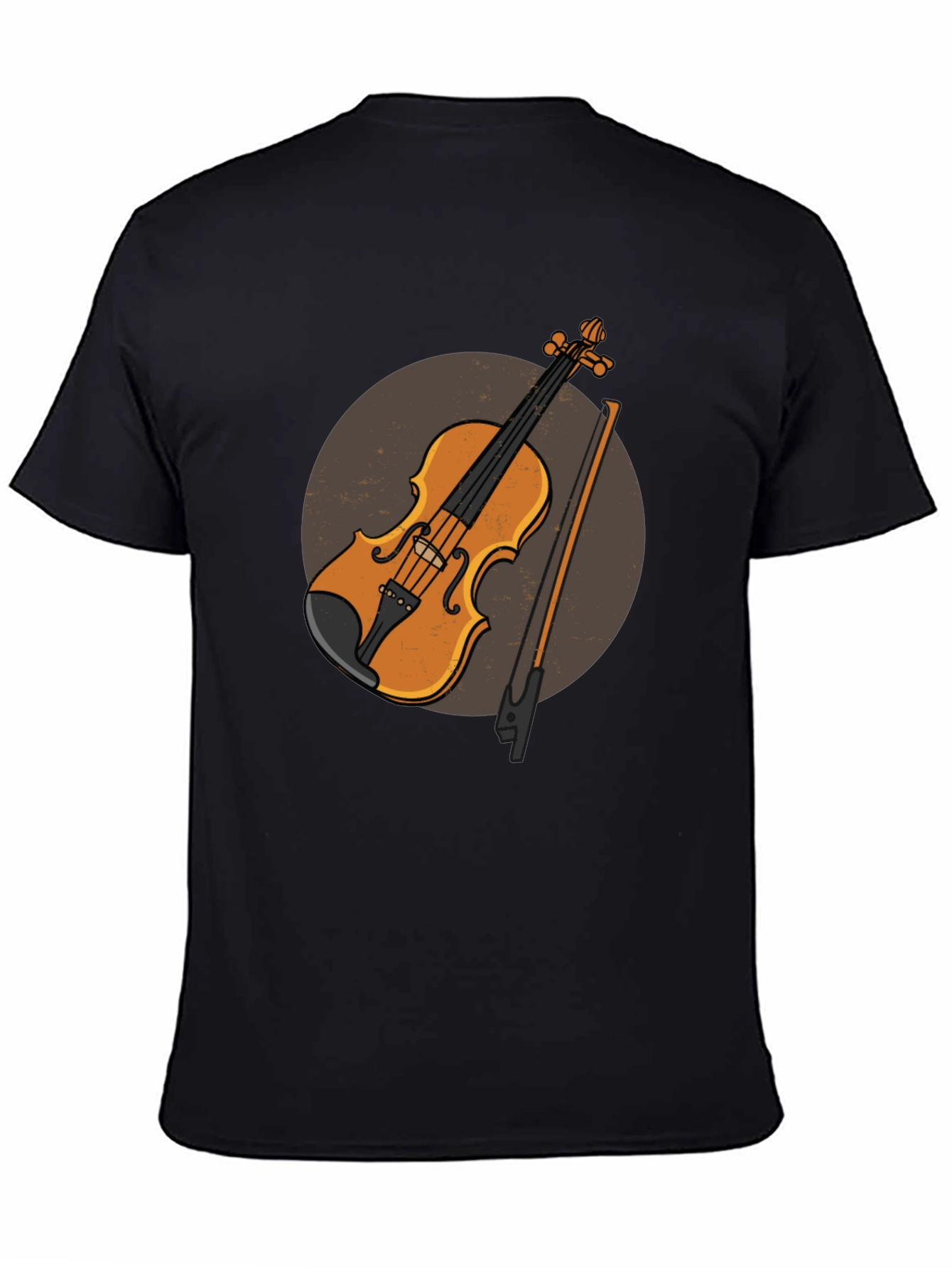 Violin Graphic Tee - Musical Instrument Design