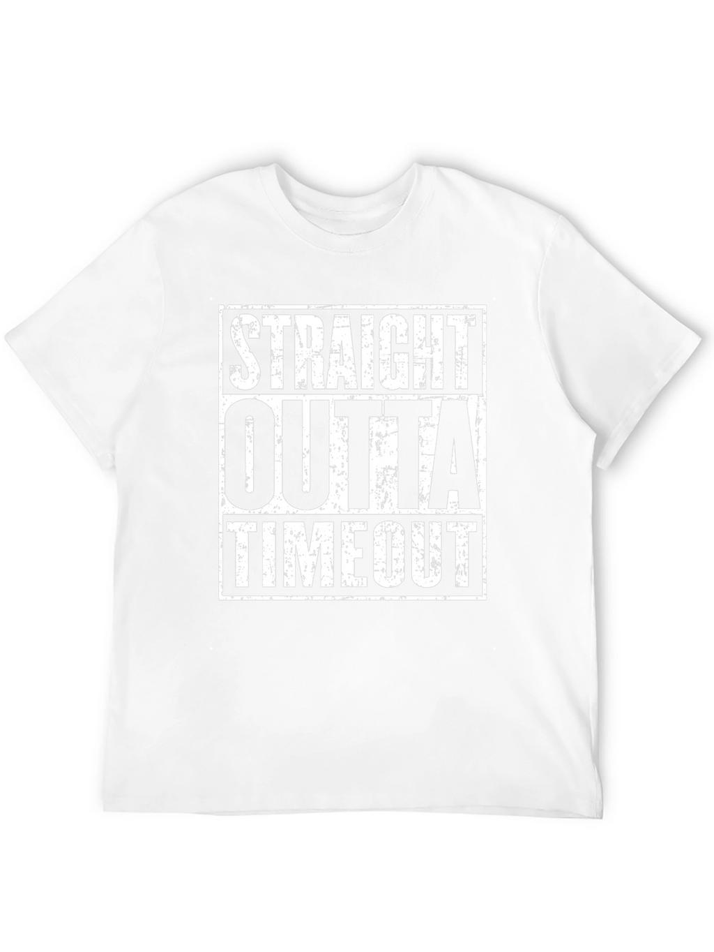 Straight Outta Timeout Black Graphic T-Shirt