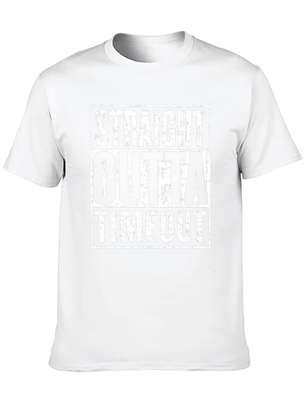 Straight Outta Timeout Black Graphic T-Shirt