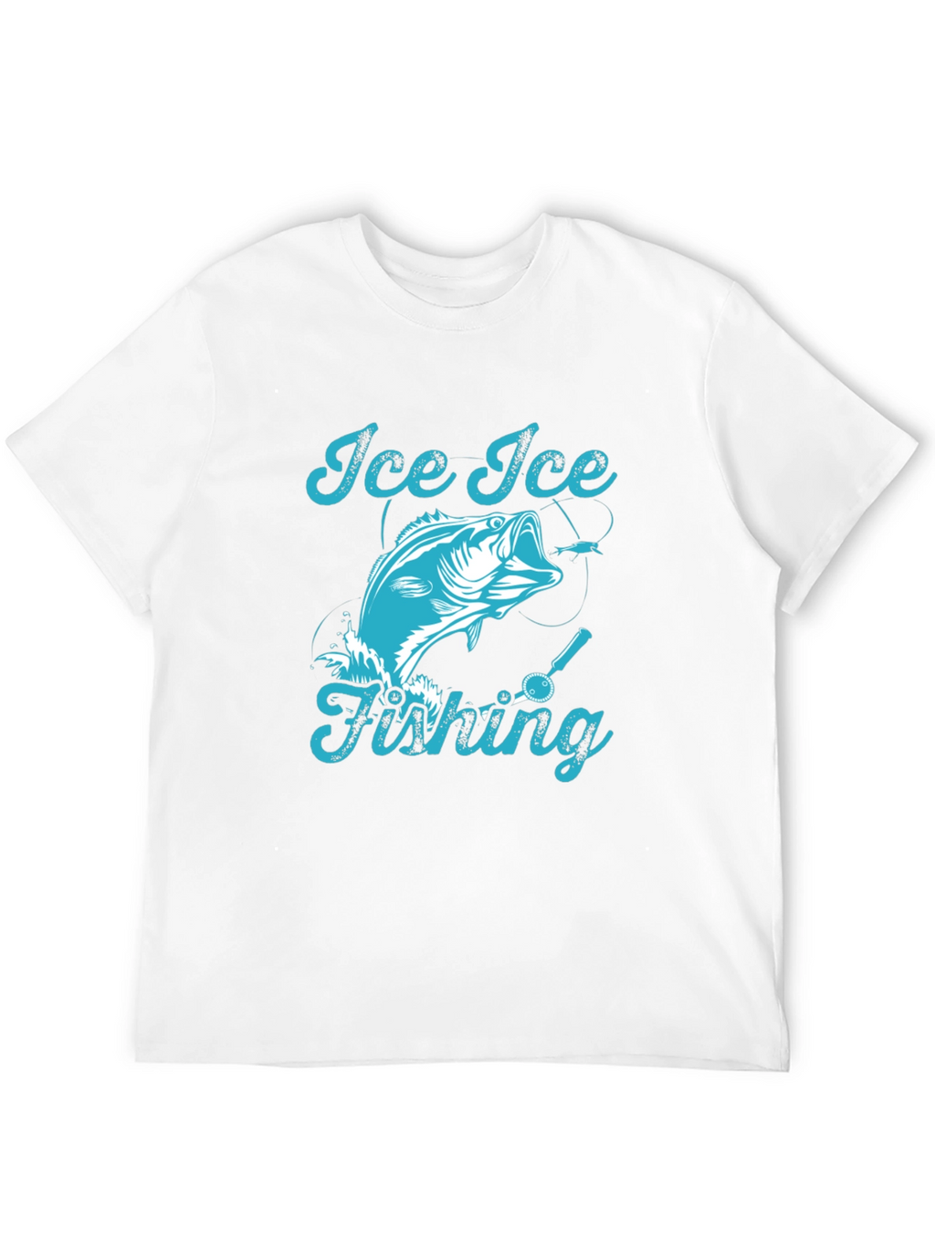 Ice Ice Fishing Graphic T-Shirt
