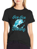 Ice Ice Fishing Graphic T-Shirt
