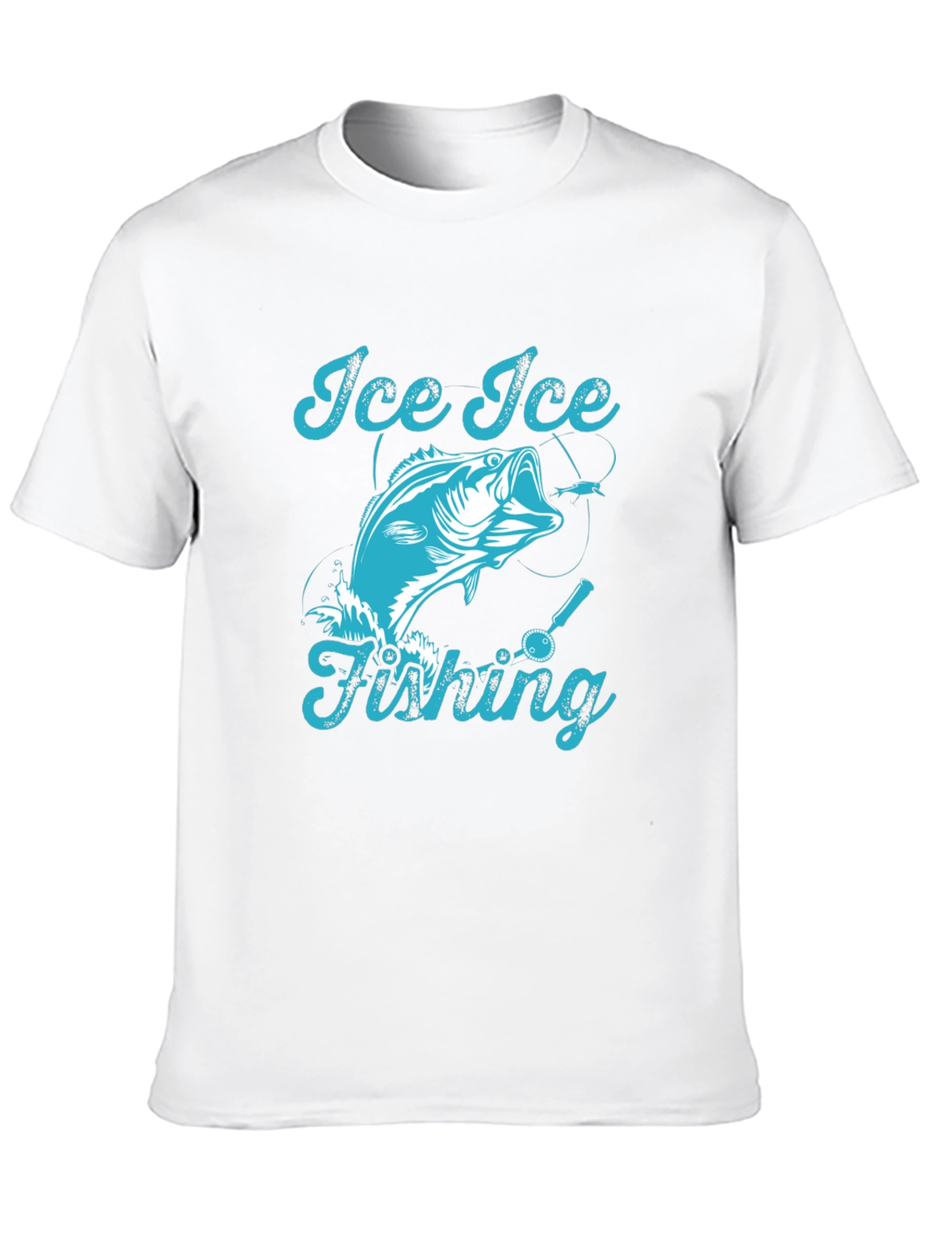Ice Ice Fishing Graphic T-Shirt