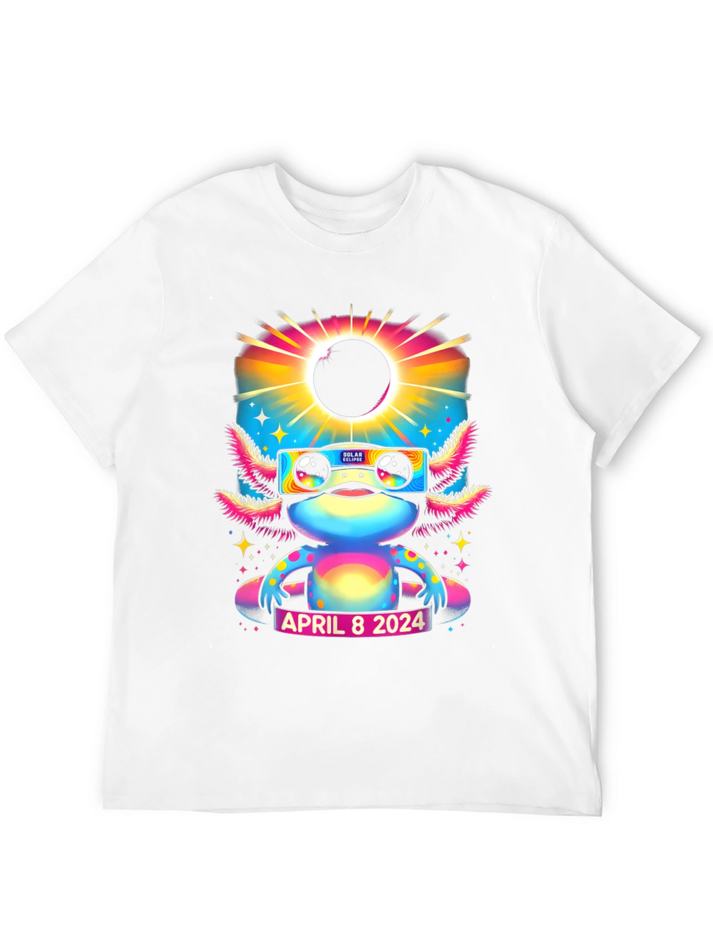 Axolotl Solar Eclipse April 8 2024 T-Shirt