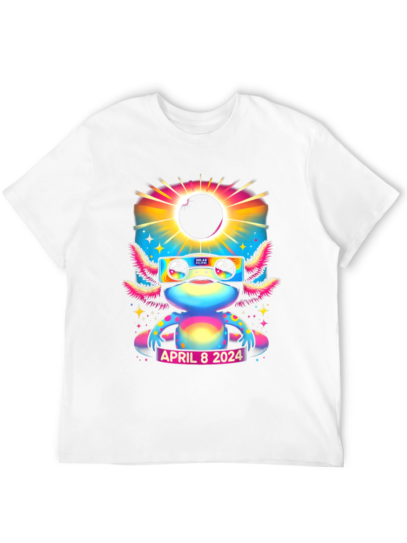Axolotl Solar Eclipse April 8 2024 T-Shirt