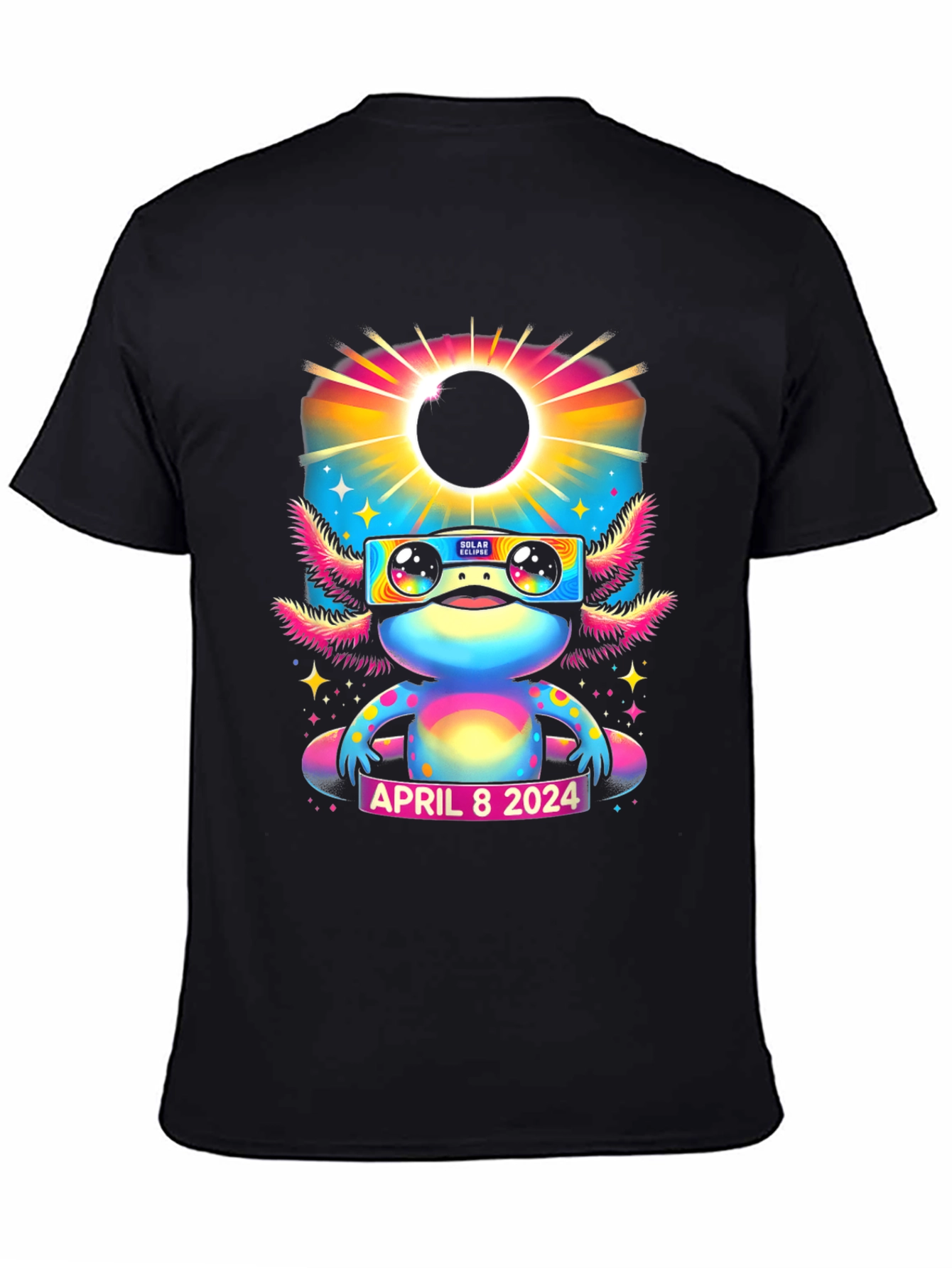 Axolotl Solar Eclipse April 8 2024 T-Shirt