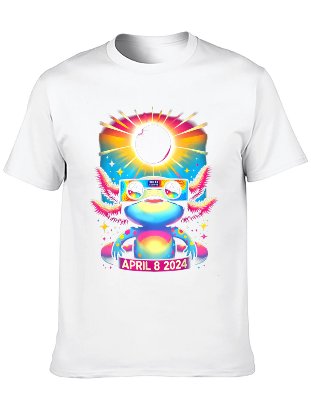Axolotl Solar Eclipse April 8 2024 T-Shirt