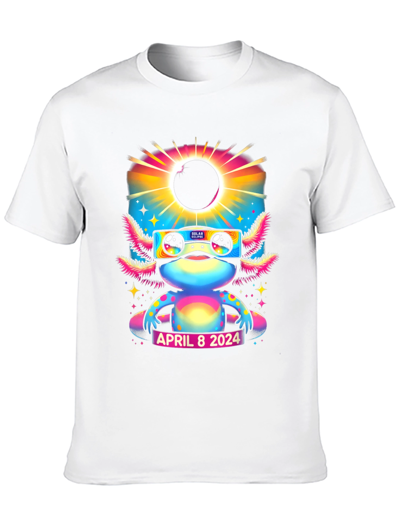 Axolotl Solar Eclipse April 8 2024 T-Shirt