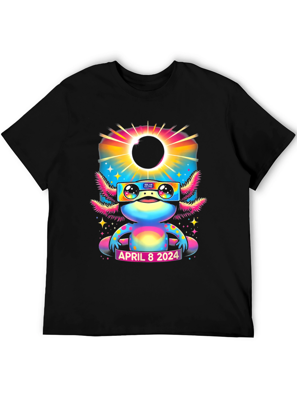 Axolotl Solar Eclipse April 8 2024 T-Shirt