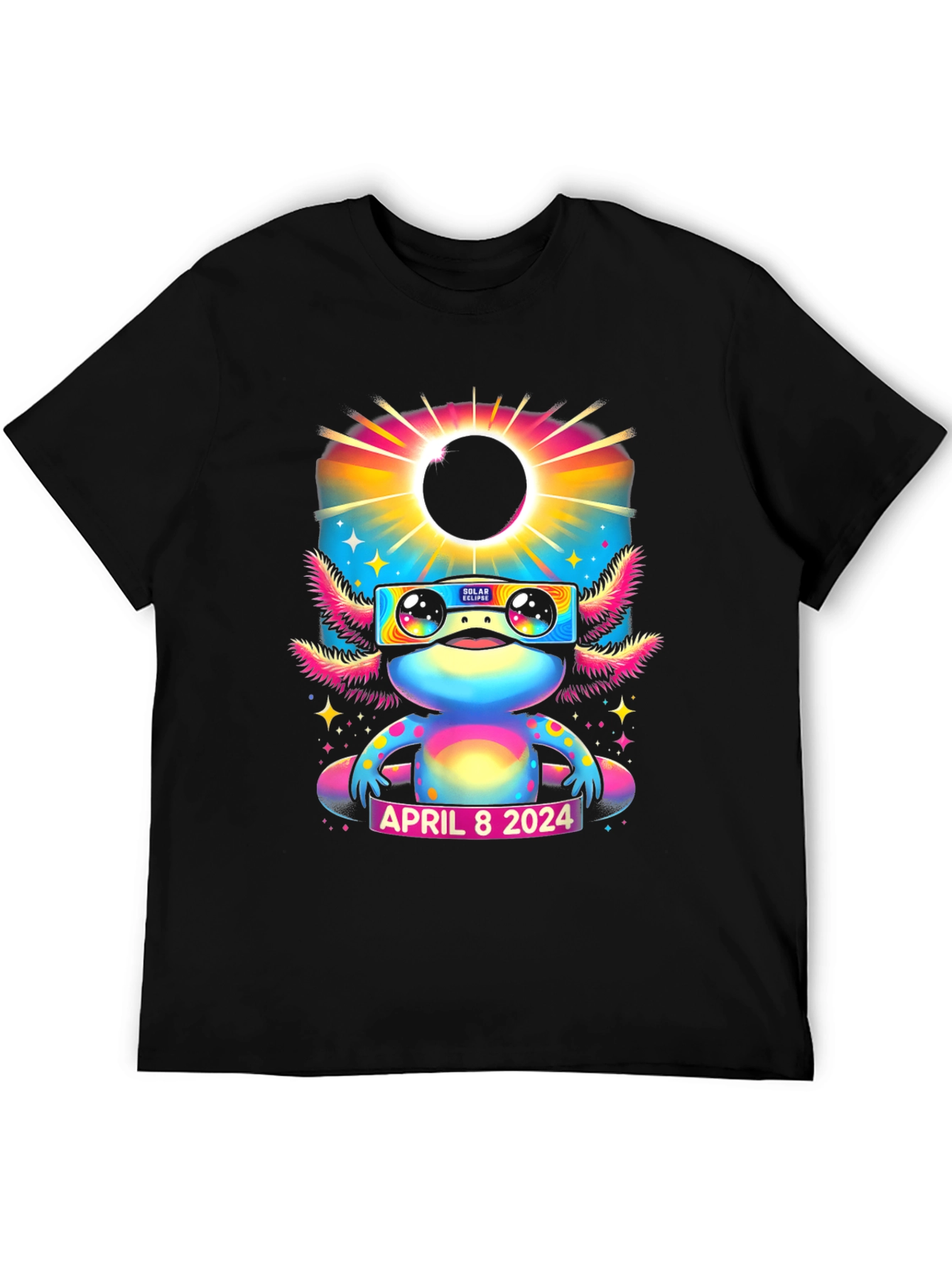 Axolotl Solar Eclipse April 8 2024 T-Shirt