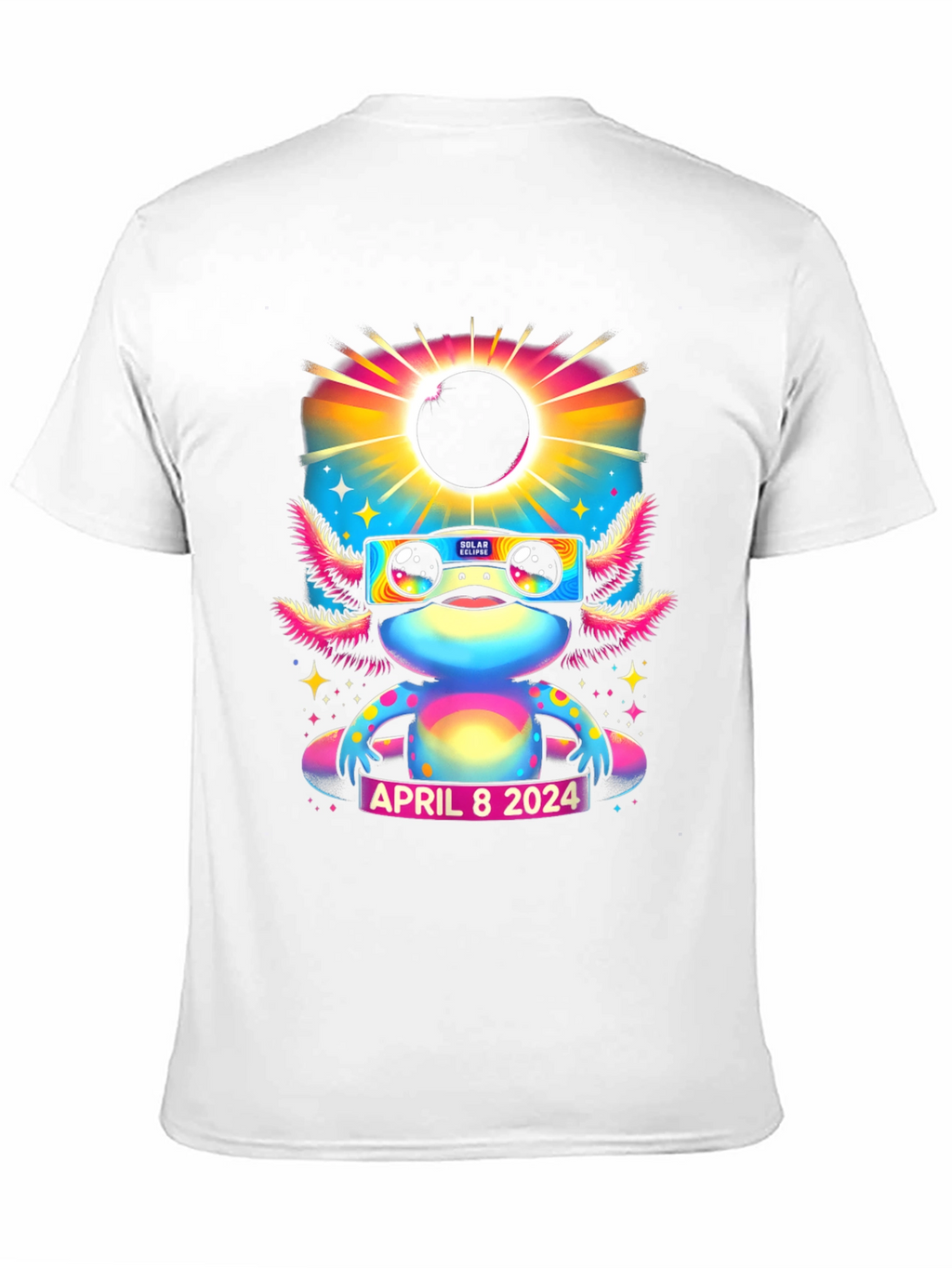 Axolotl Solar Eclipse April 8 2024 T-Shirt