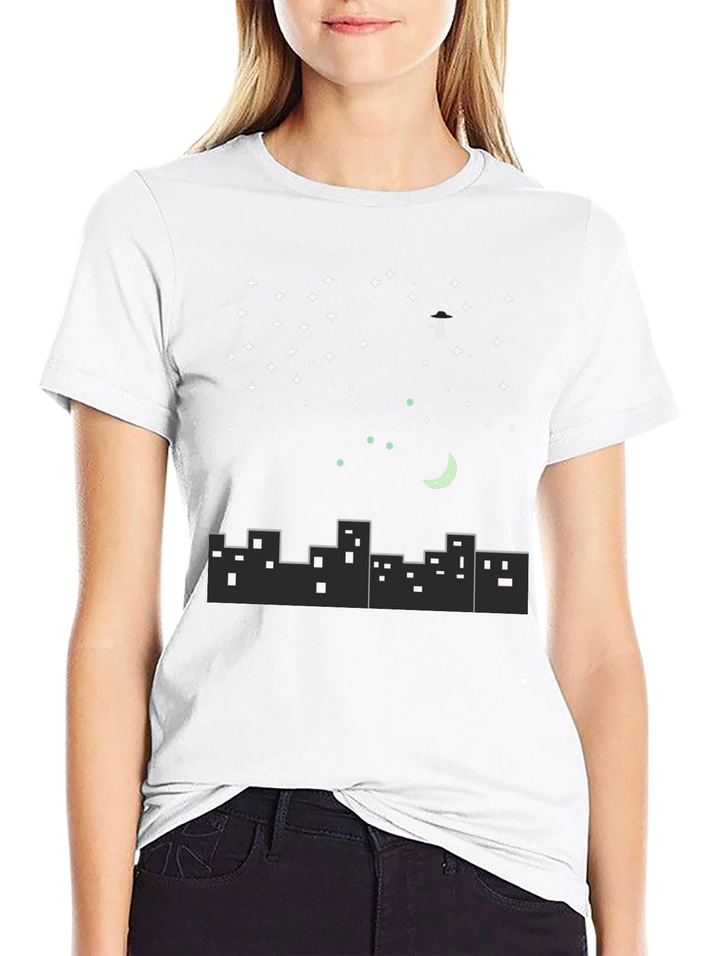 City Nightscape Graphic Tee