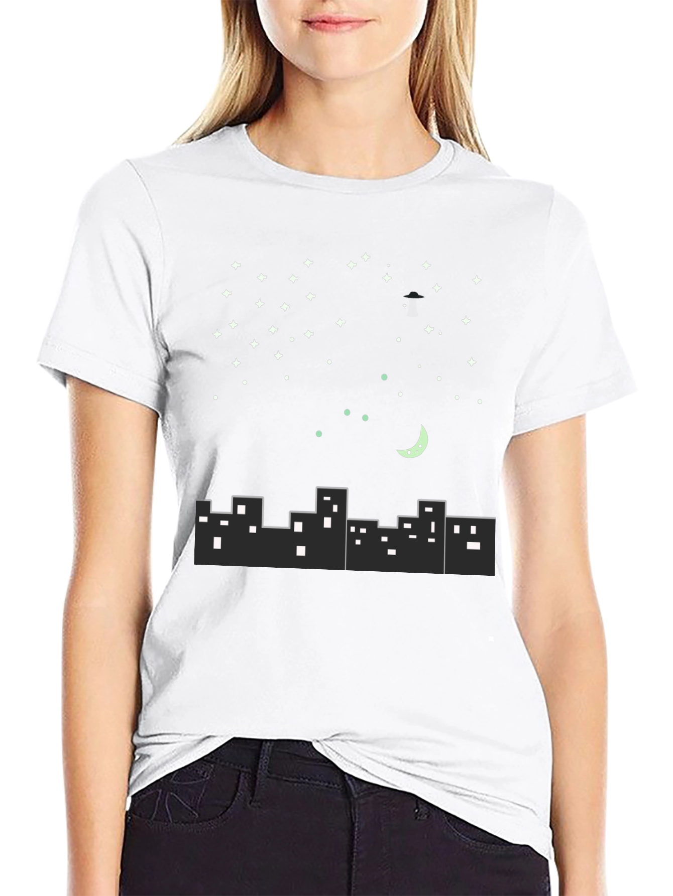 City Nightscape Graphic Tee