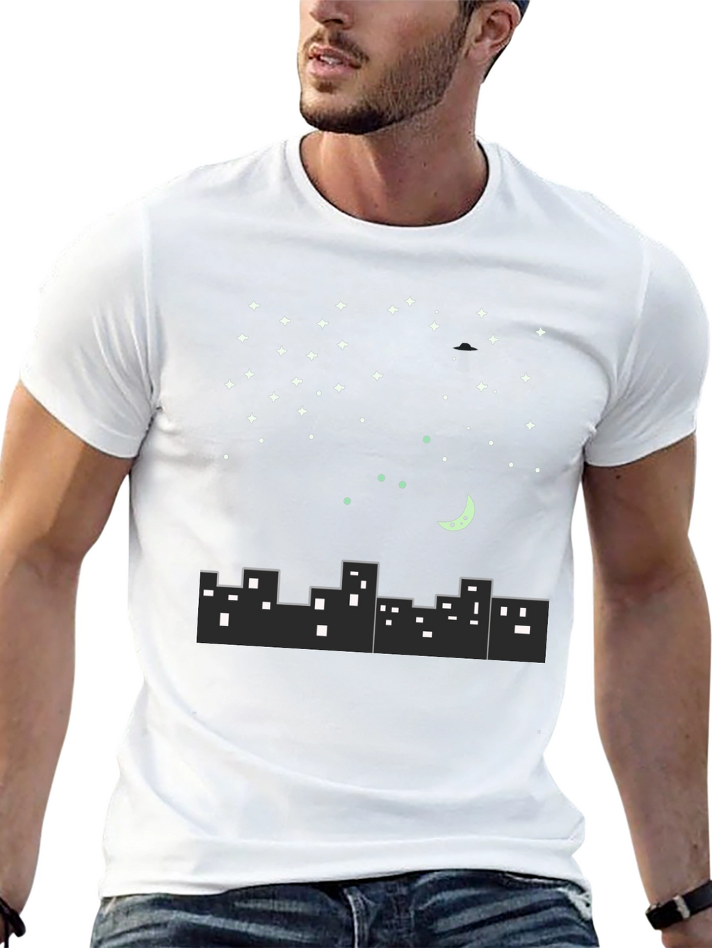 City Nightscape Graphic Tee
