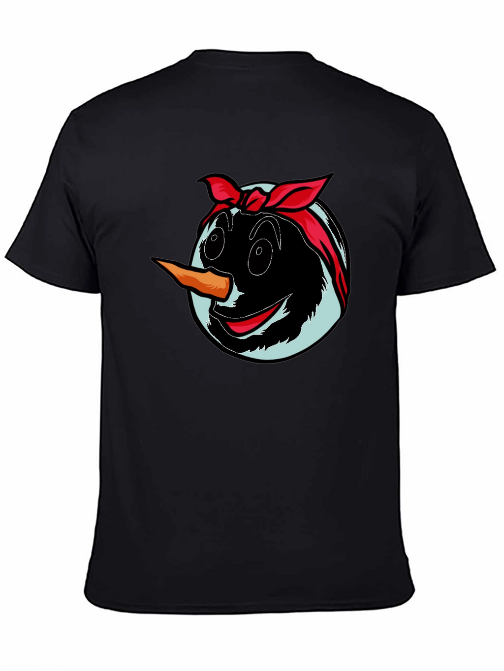 Snowman Face Graphic T-Shirt