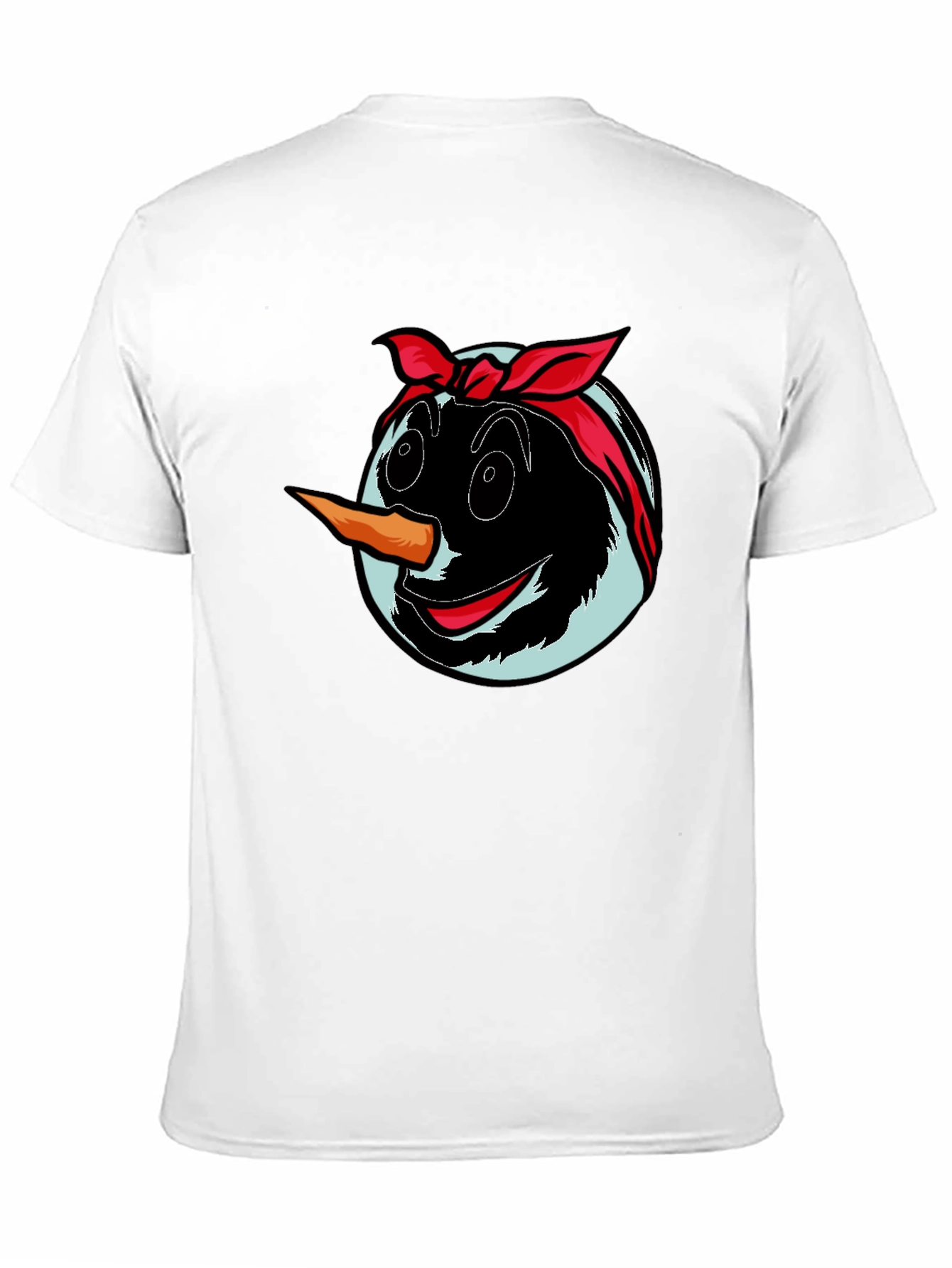 Snowman Face Graphic T-Shirt