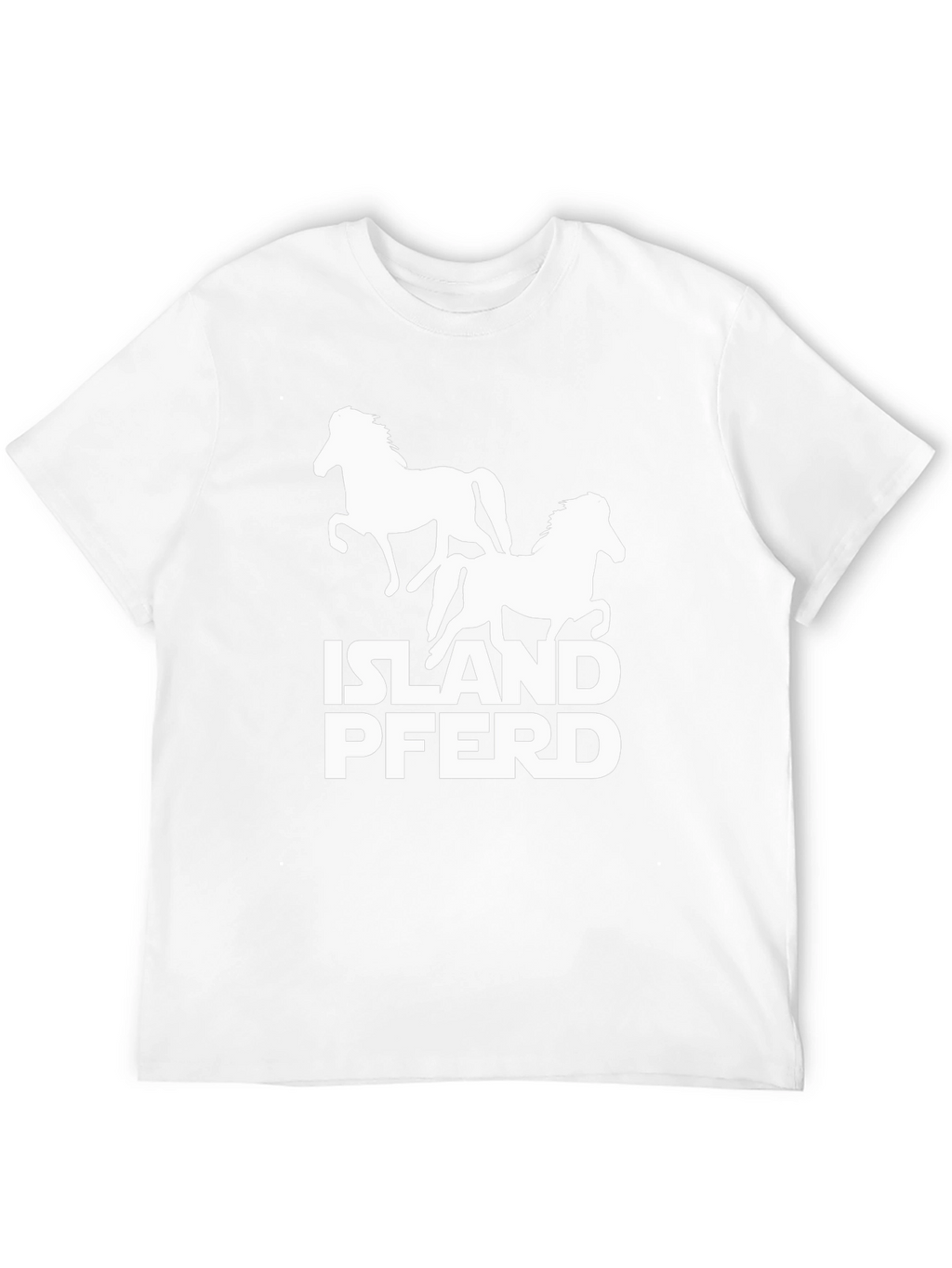 Island Pferd Graphic T-Shirt - Black Cotton Tee