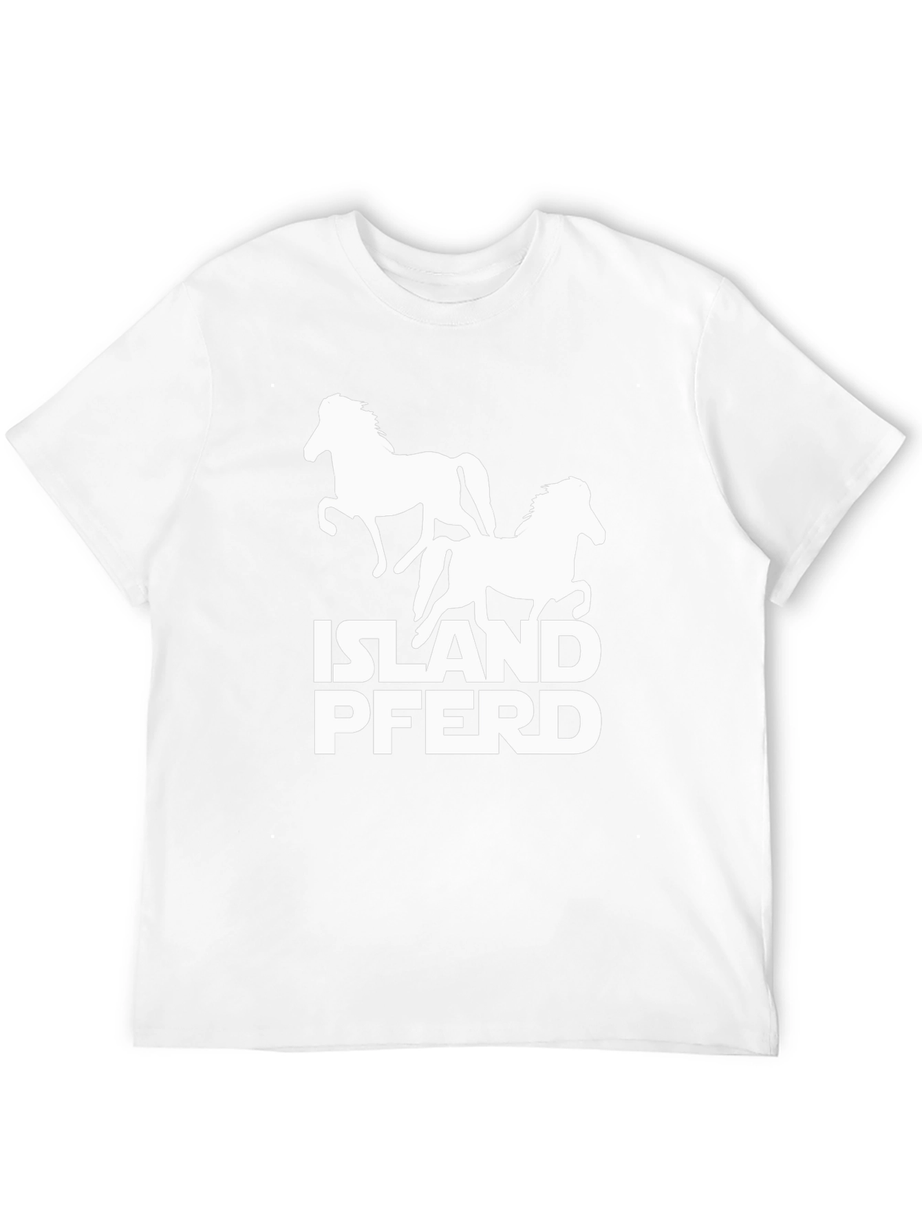 Island Pferd Graphic T-Shirt - Black Cotton Tee
