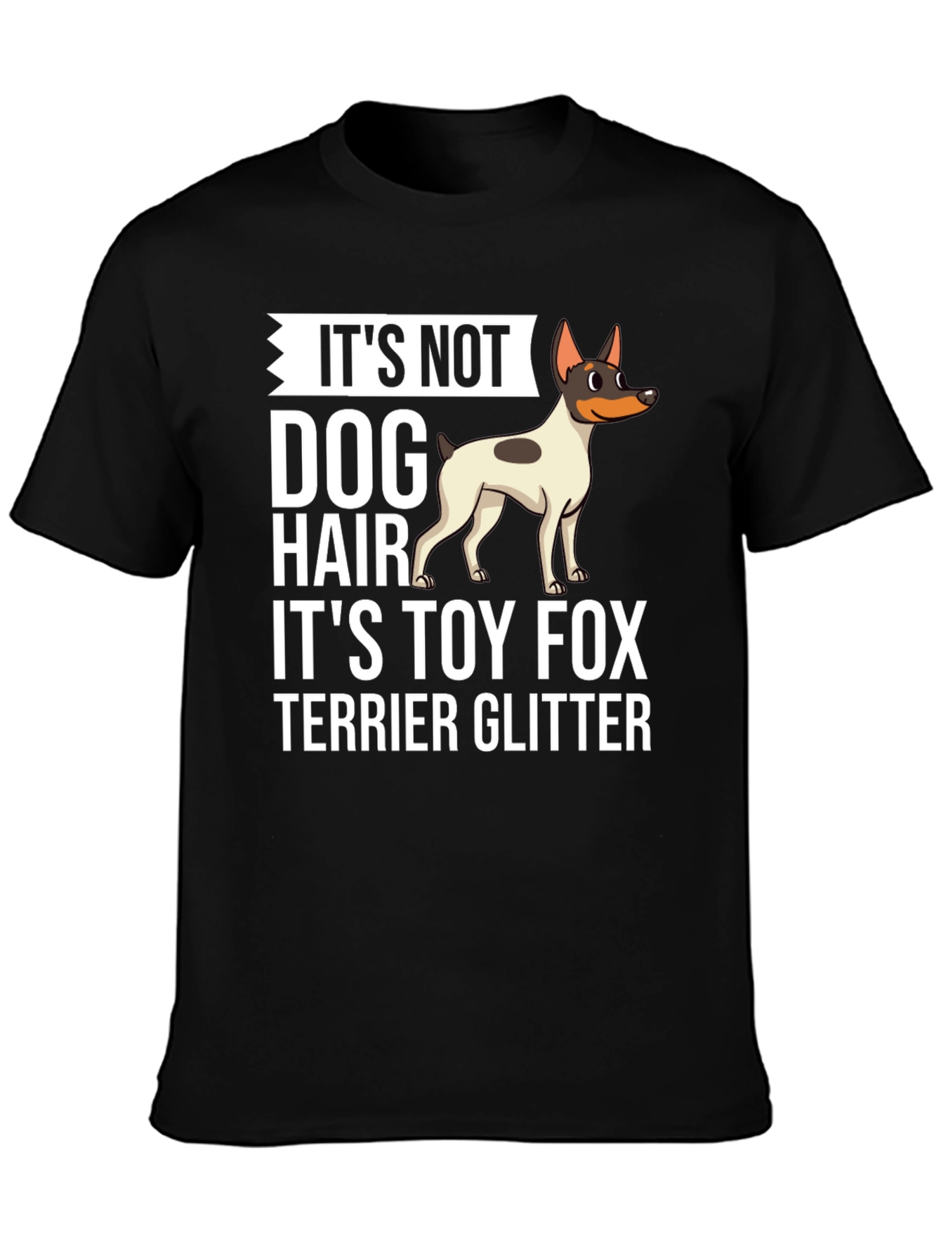 Toy Fox Terrier Glitter T-Shirt - Dog Lover Tee