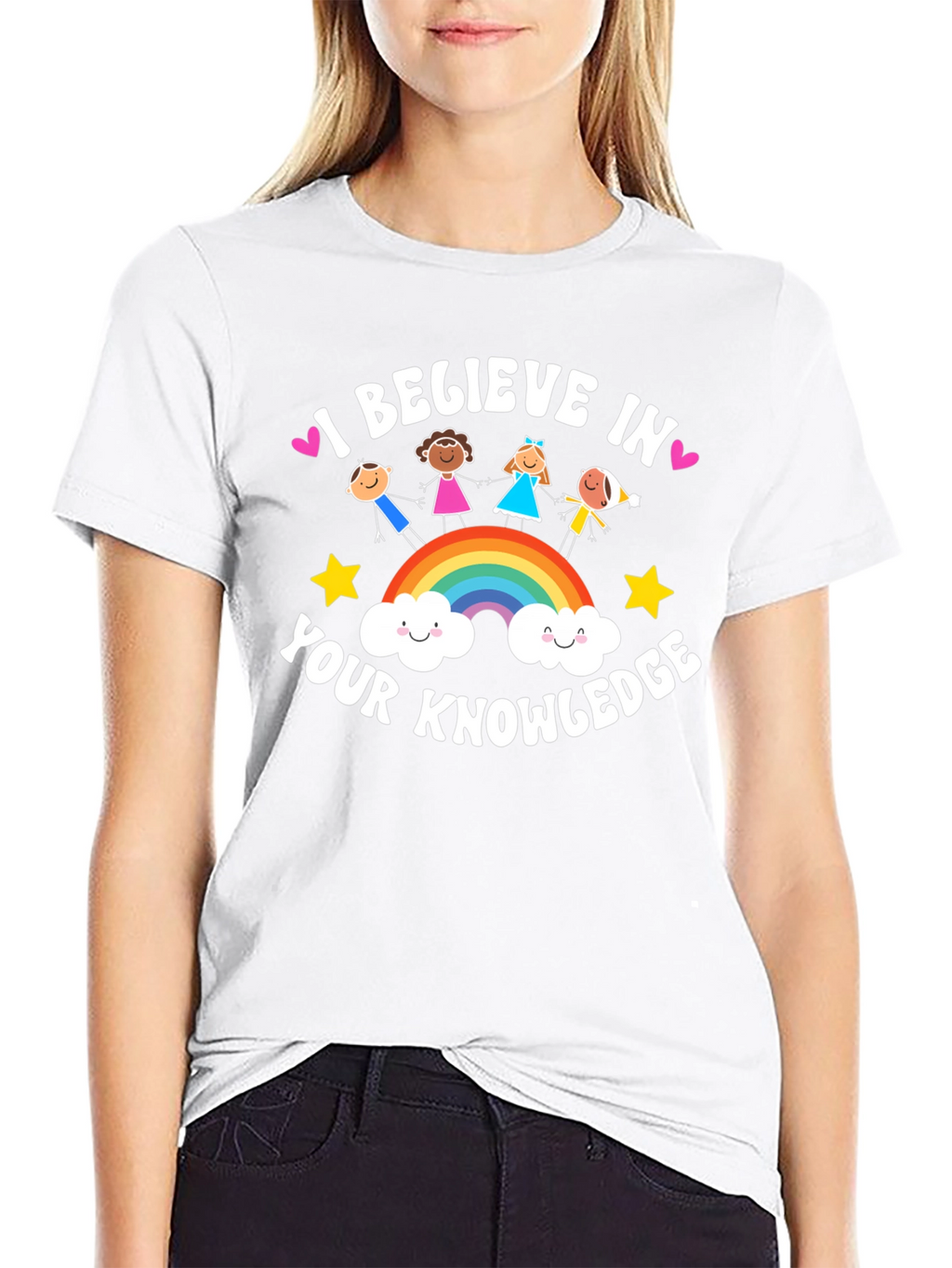 I Believe in Your Knowledge Black T-Shirt