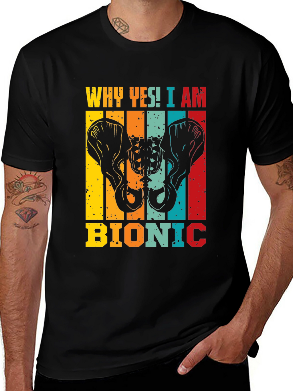 Bionic Hip Replacement Graphic T-Shirt