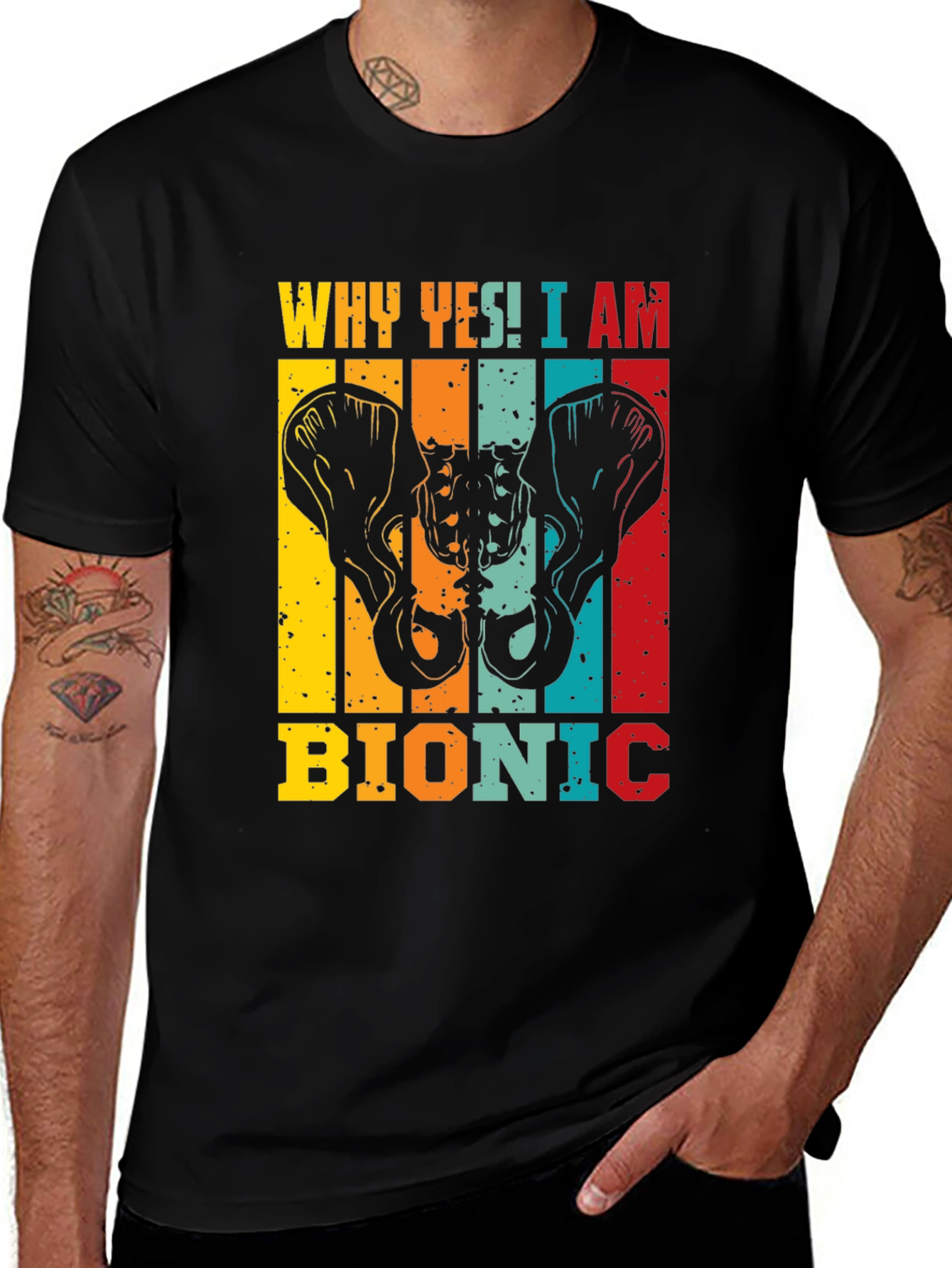 Bionic Hip Replacement Graphic T-Shirt