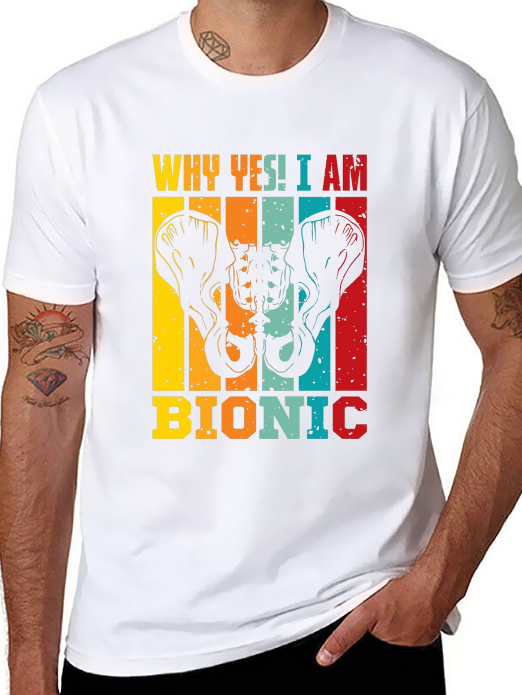 Bionic Hip Replacement Graphic T-Shirt