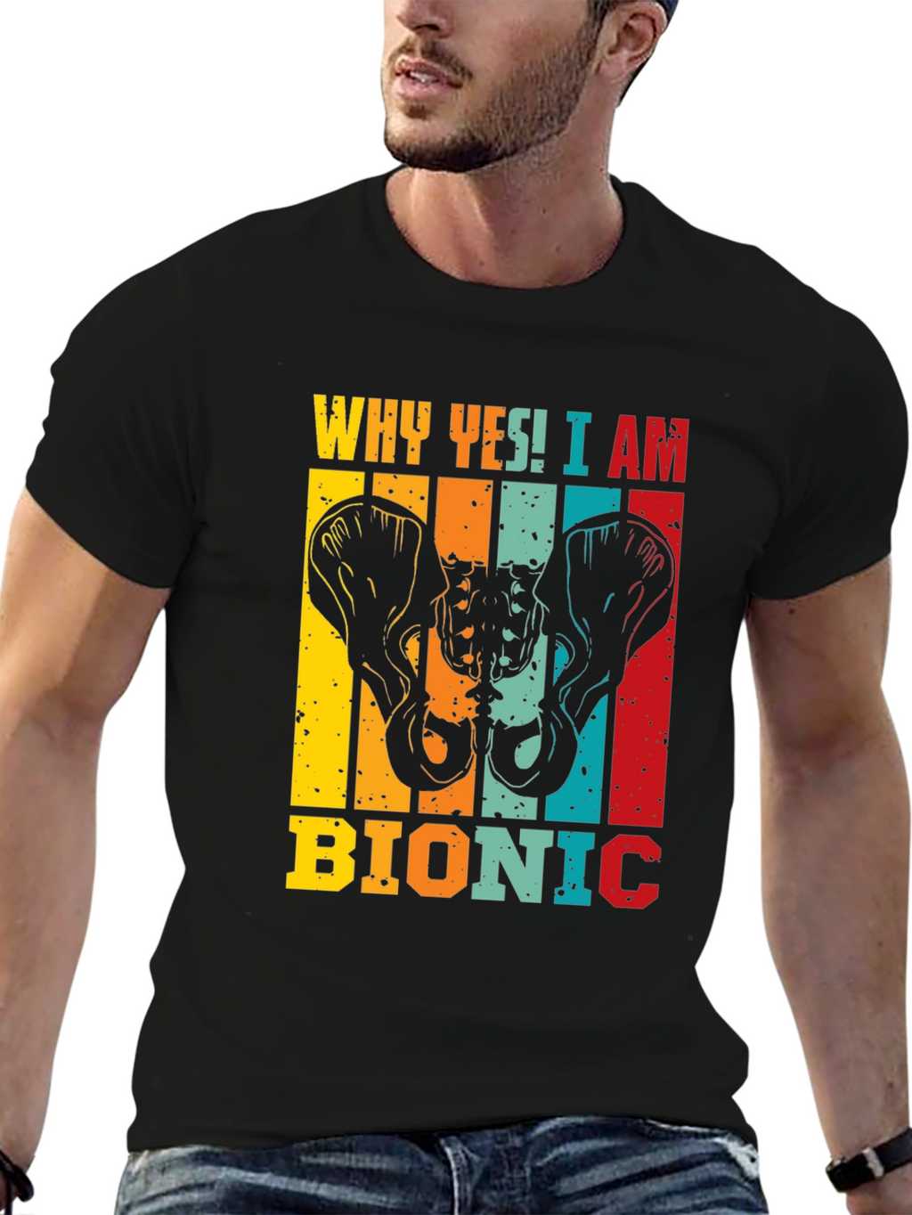 Bionic Hip Replacement Graphic T-Shirt