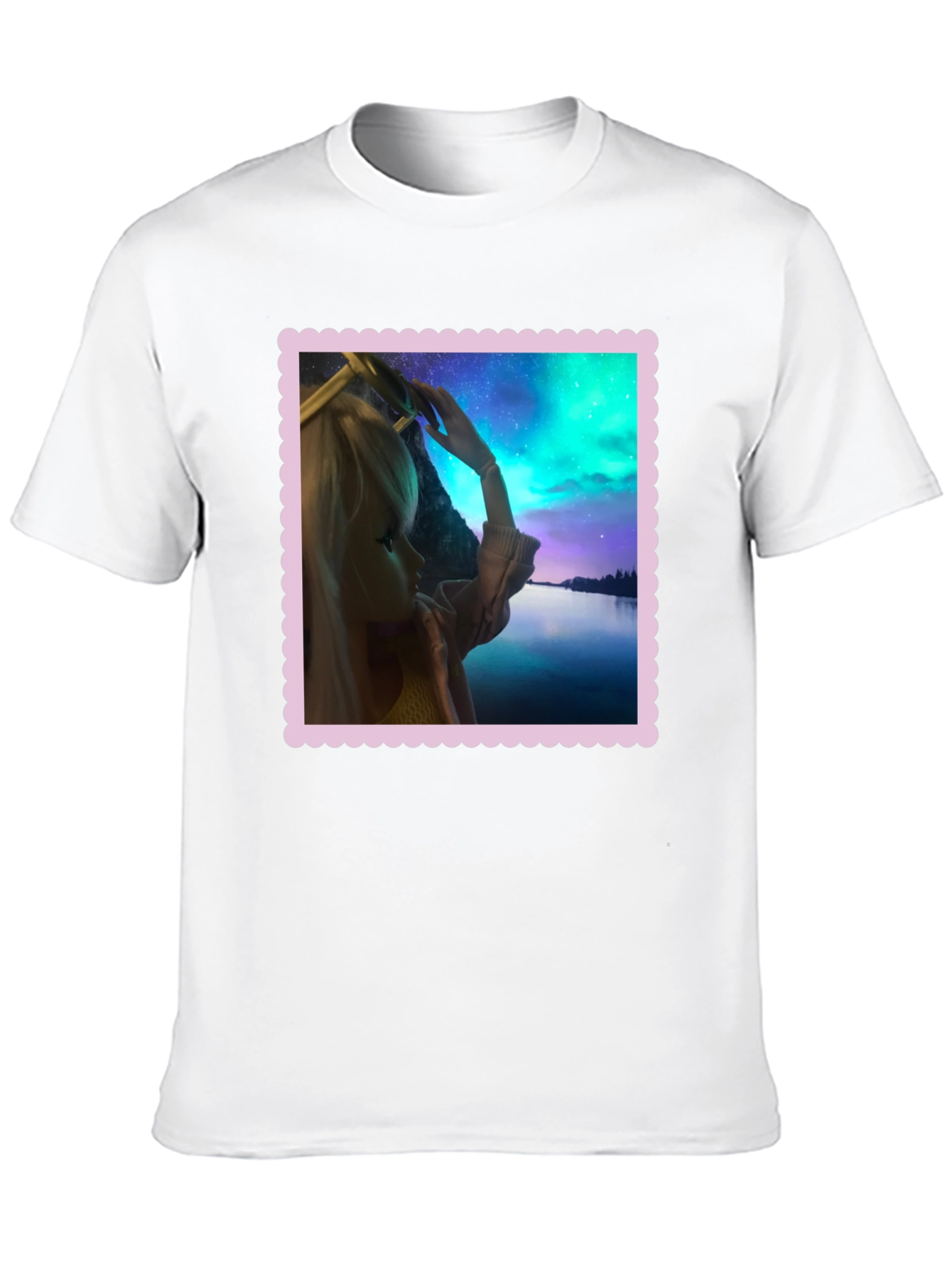 Aurora Barbie Graphic Tee - Stylish Black T-Shirt