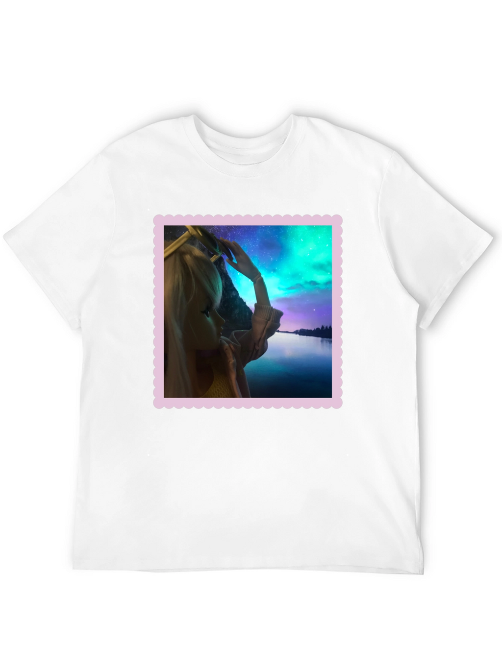 Aurora Barbie Graphic Tee - Stylish Black T-Shirt