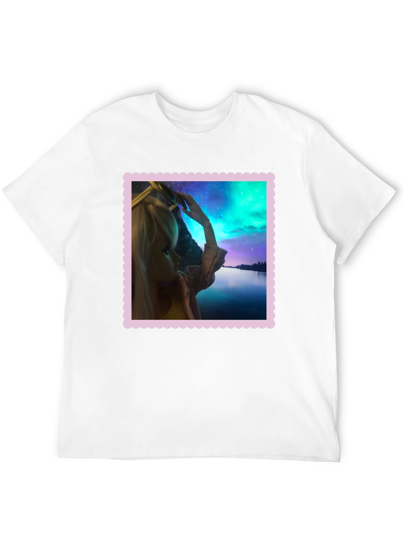 Aurora Barbie Graphic Tee - Stylish Black T-Shirt
