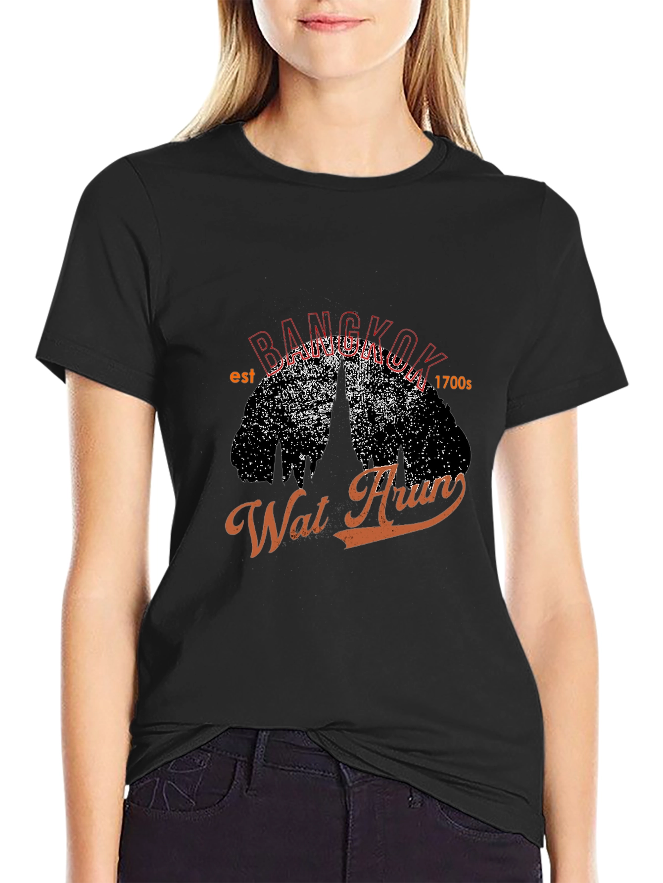 Bangkok Wat Arun Graphic T-Shirt