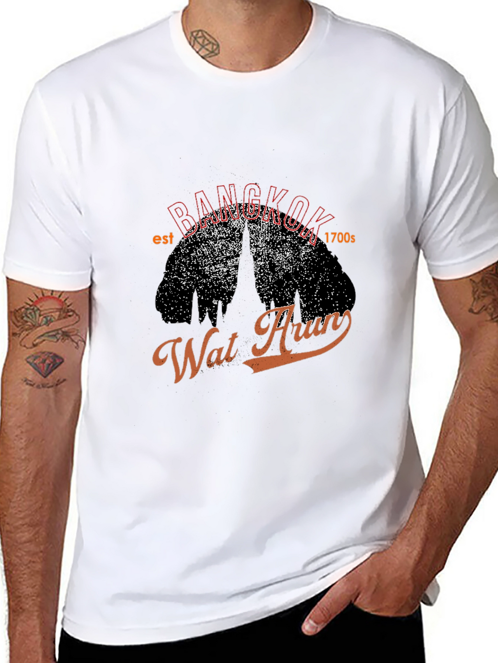 Bangkok Wat Arun Graphic T-Shirt
