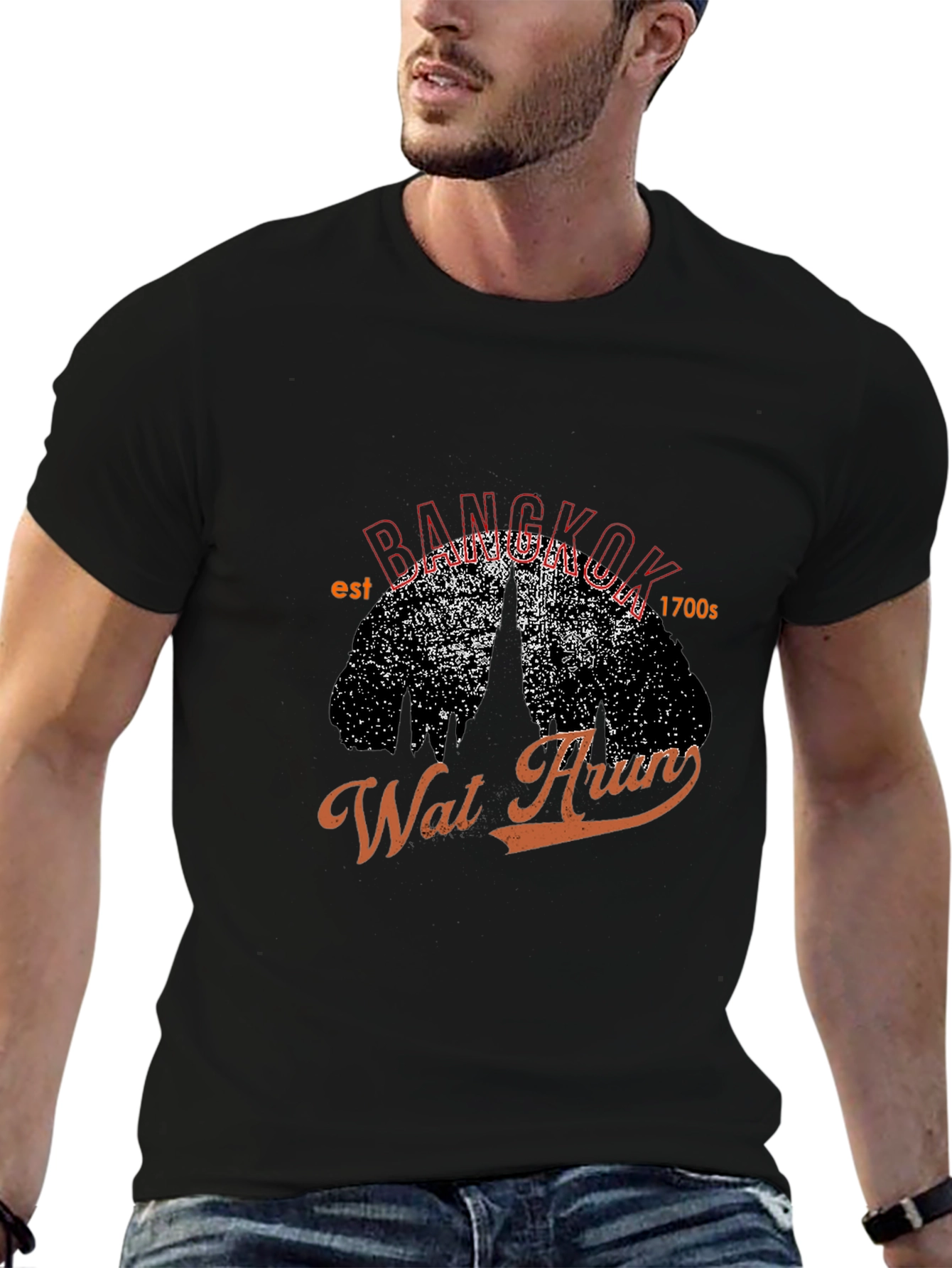 Bangkok Wat Arun Graphic T-Shirt