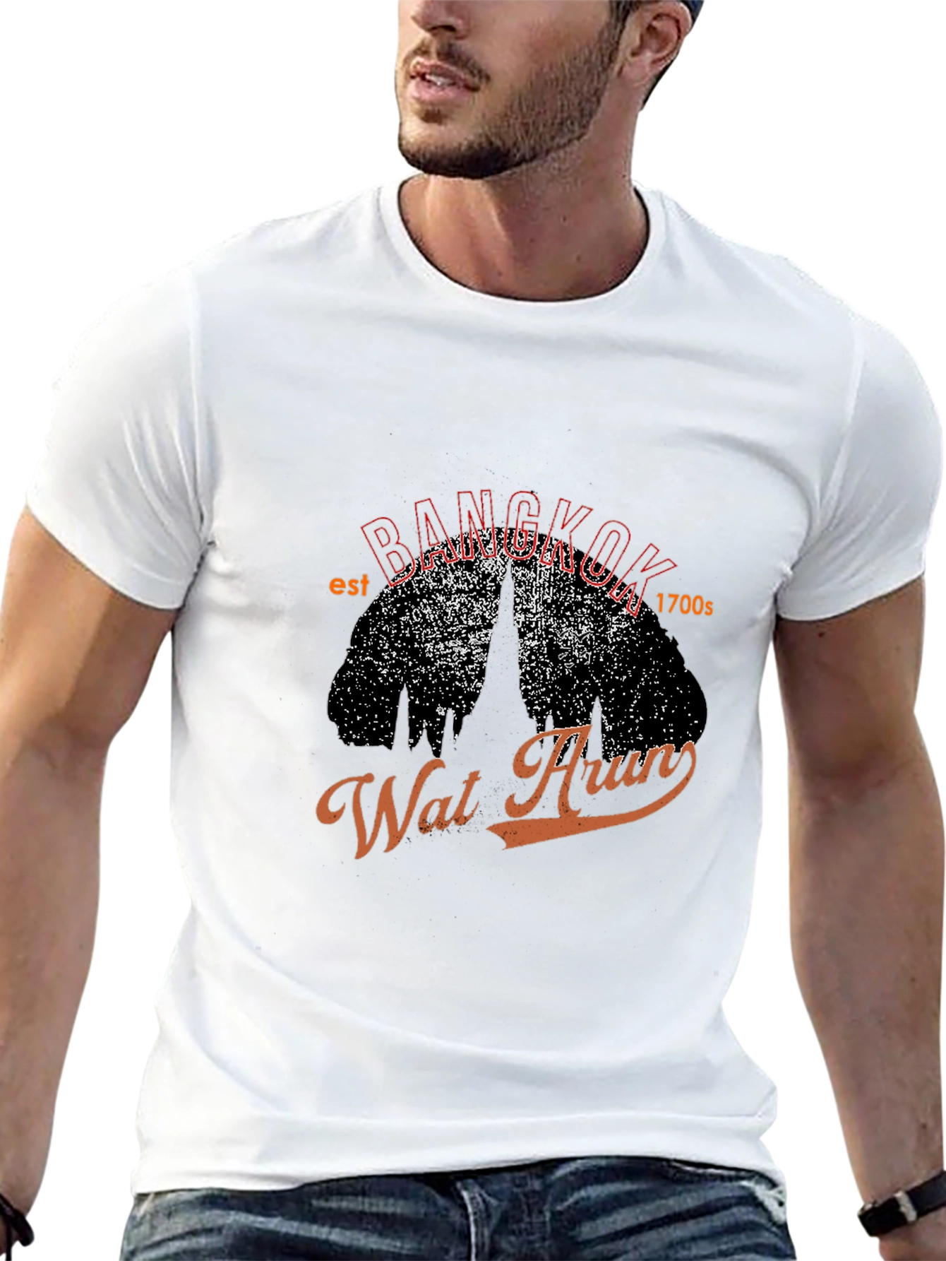 Bangkok Wat Arun Graphic T-Shirt