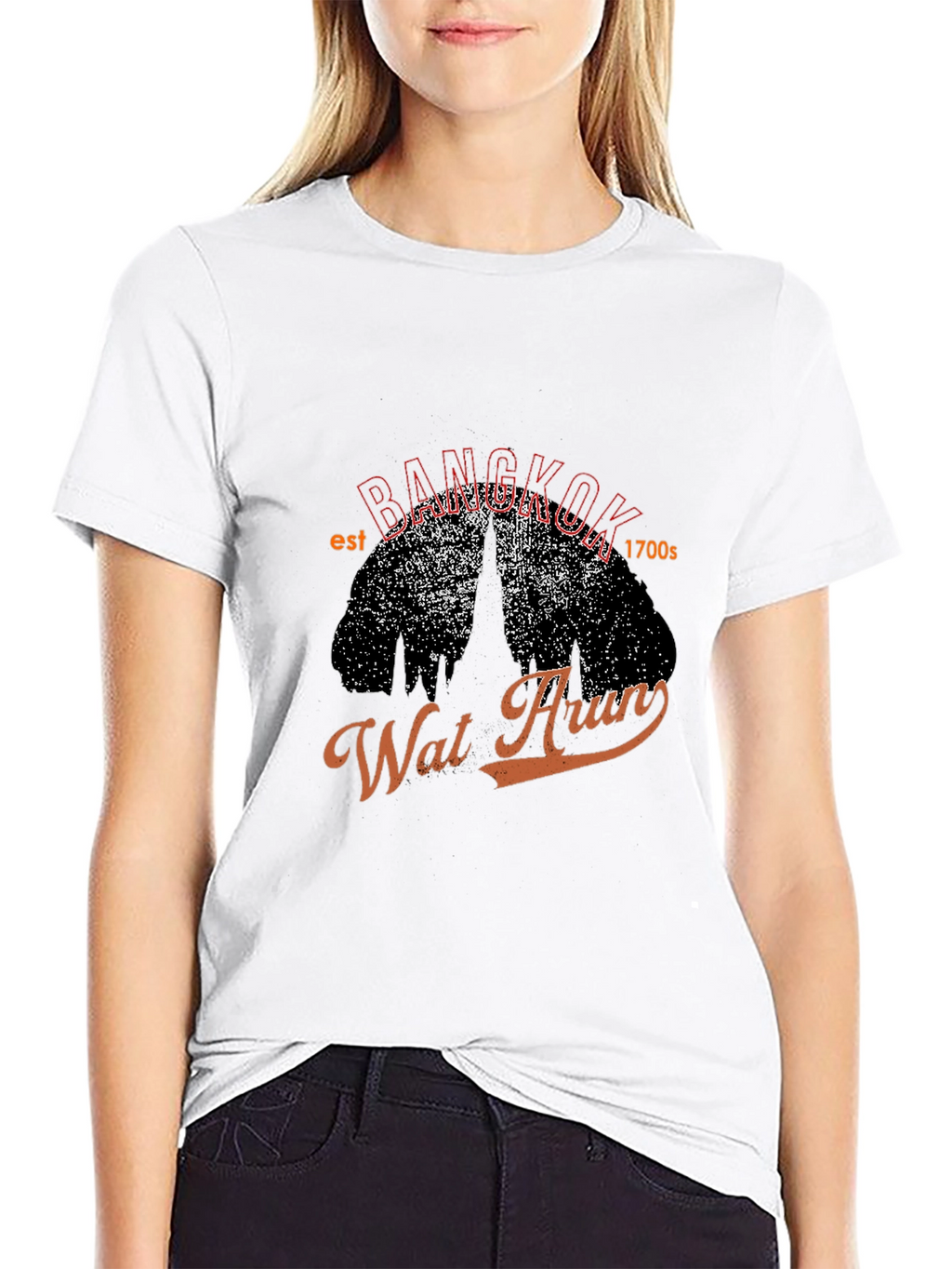 Bangkok Wat Arun Graphic T-Shirt