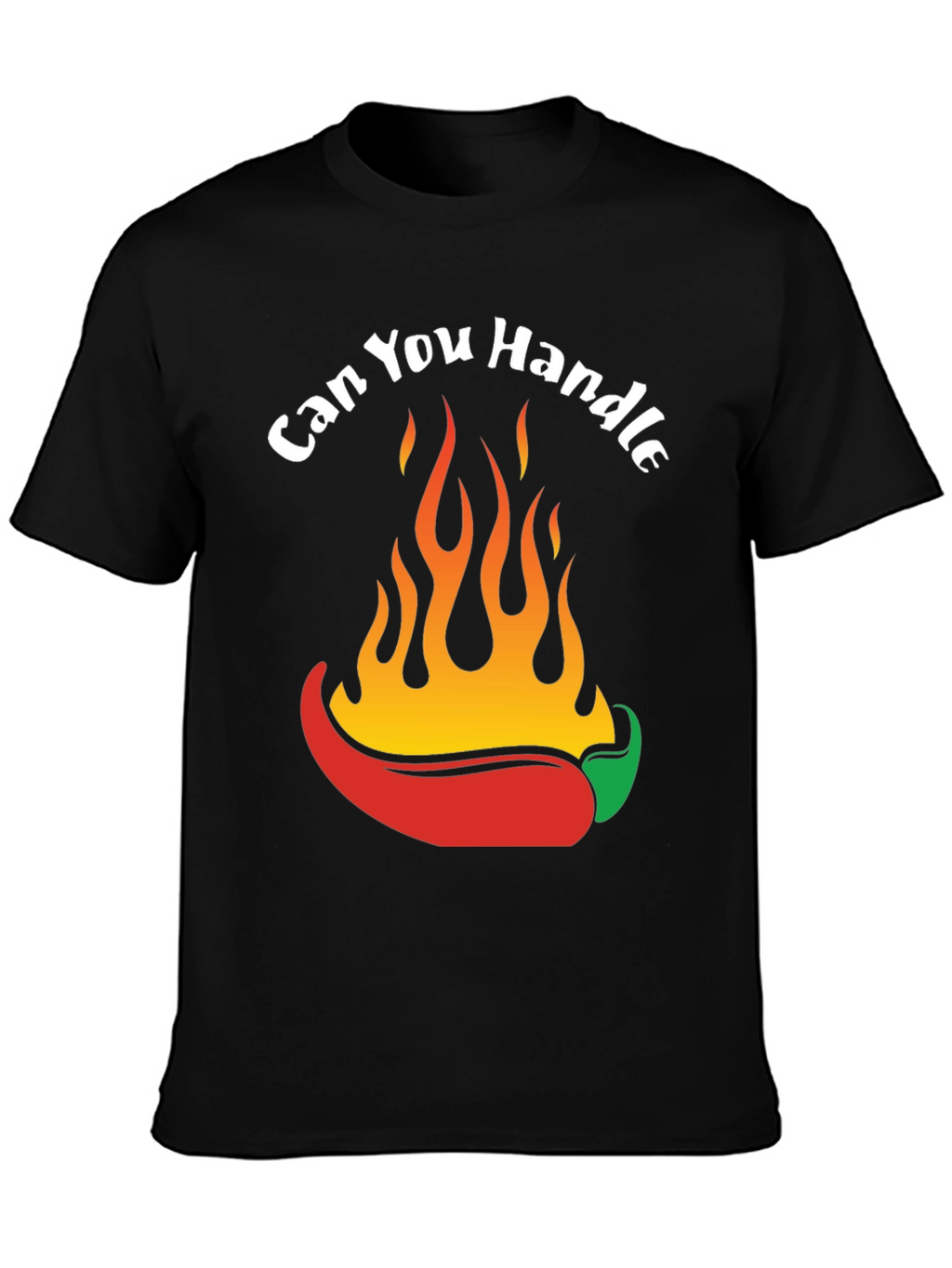 Spicy Chili Pepper Flames Graphic T-Shirt