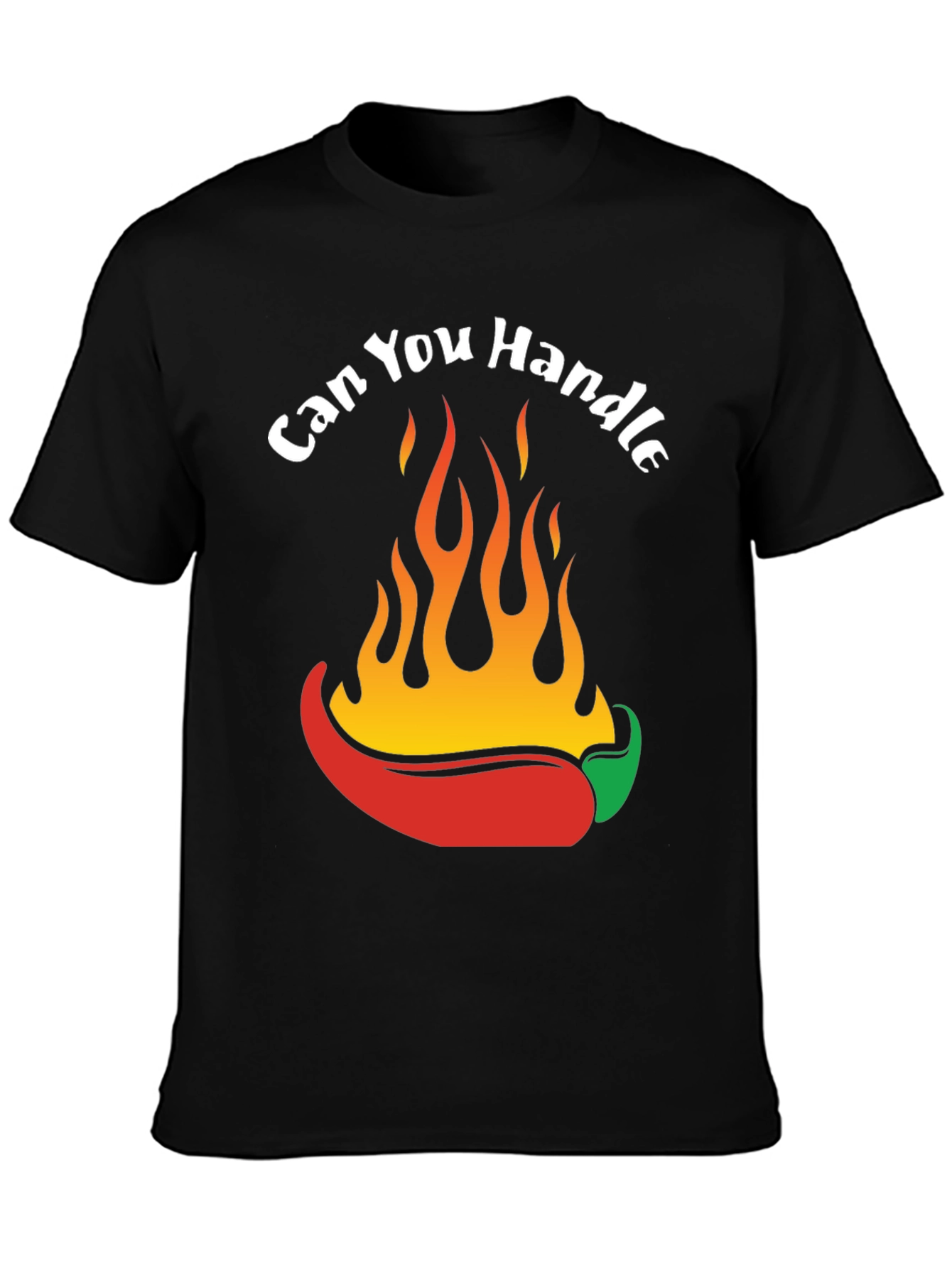 Spicy Chili Pepper Flames Graphic T-Shirt