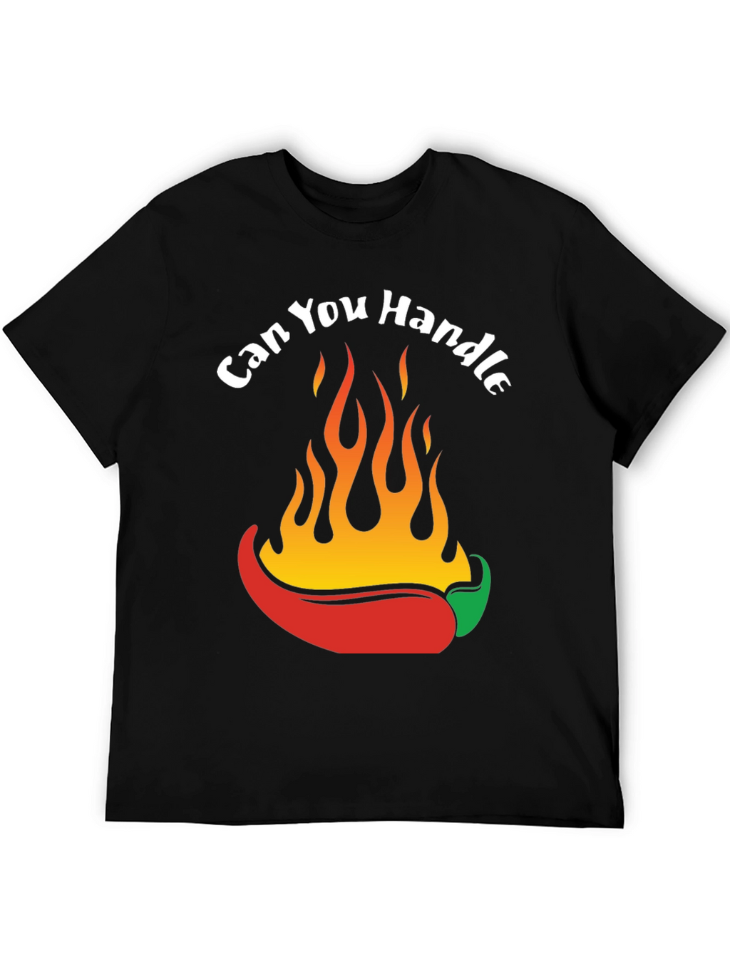 Spicy Chili Pepper Flames Graphic T-Shirt